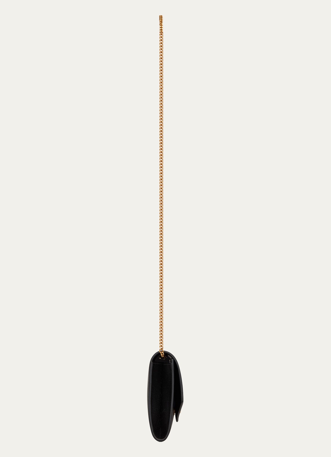 Saint Laurent Uptown portemonnee van kalfsleer met schouderriem - detail 4 zwart
