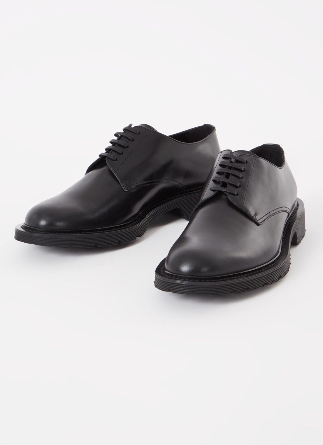 Saint Laurent Vaughn 20 veterschoen van kalfsleer - detail zwart