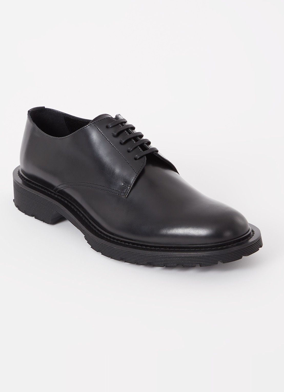 Saint Laurent Vaughn 20 veterschoen van kalfsleer - voorkant 6 zwart