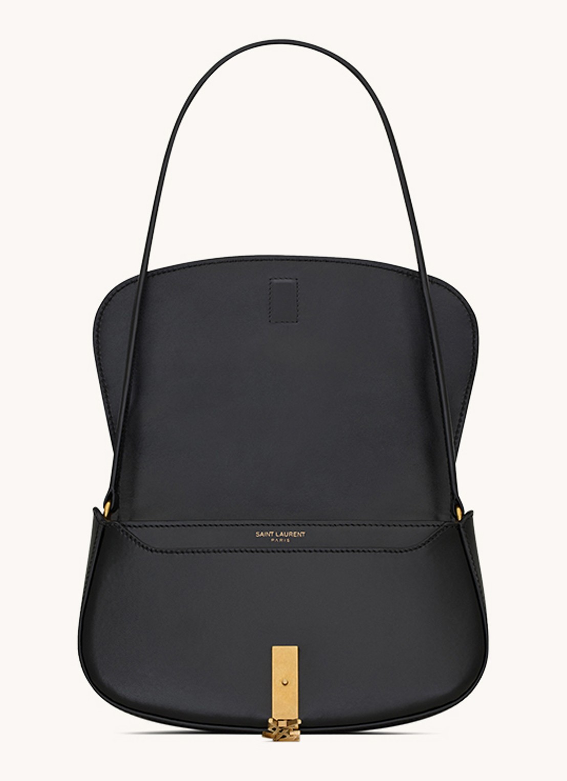 Saint Laurent Voltaire Mini schoudertas van kalfsleer - detail 2 zwart
