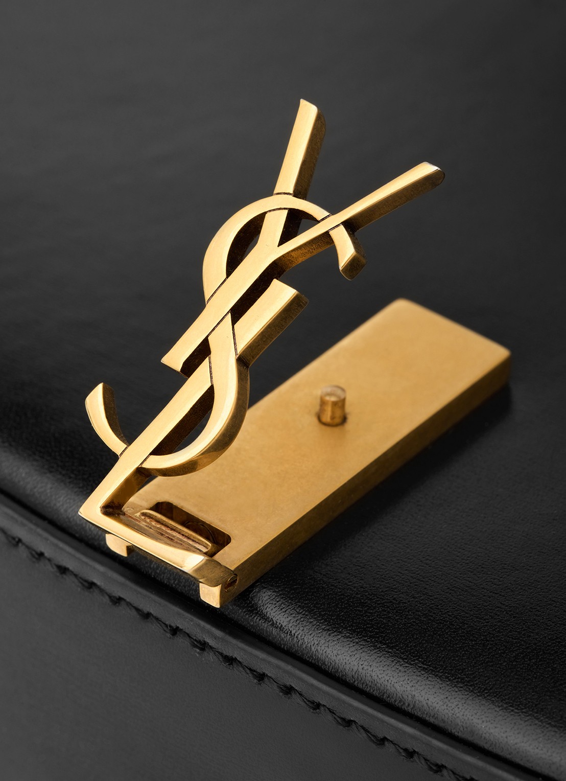 Saint Laurent Voltaire Mini schoudertas van kalfsleer - detail 3 zwart