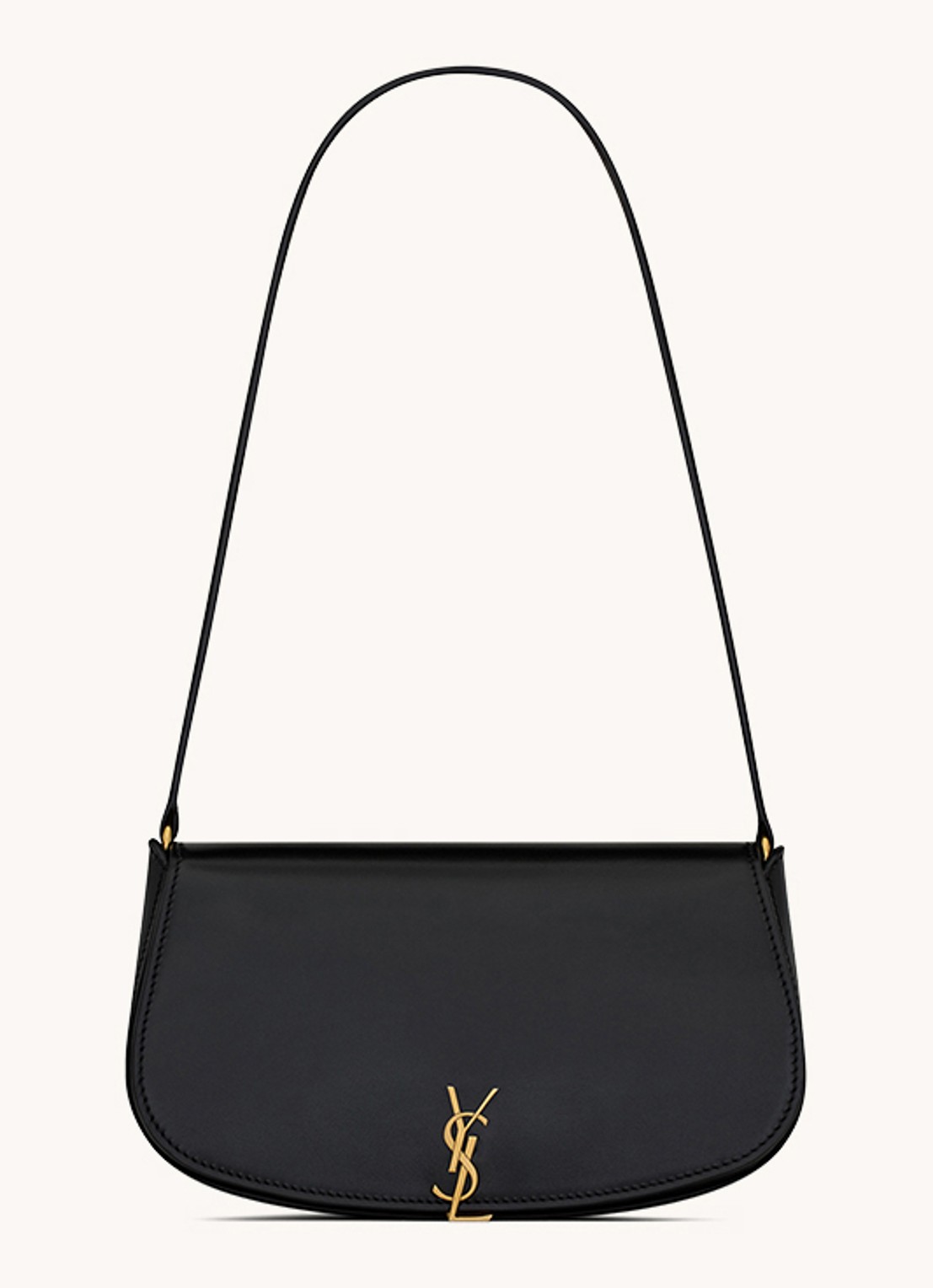 Saint Laurent Voltaire Mini schoudertas van kalfsleer - voorkant 4 zwart