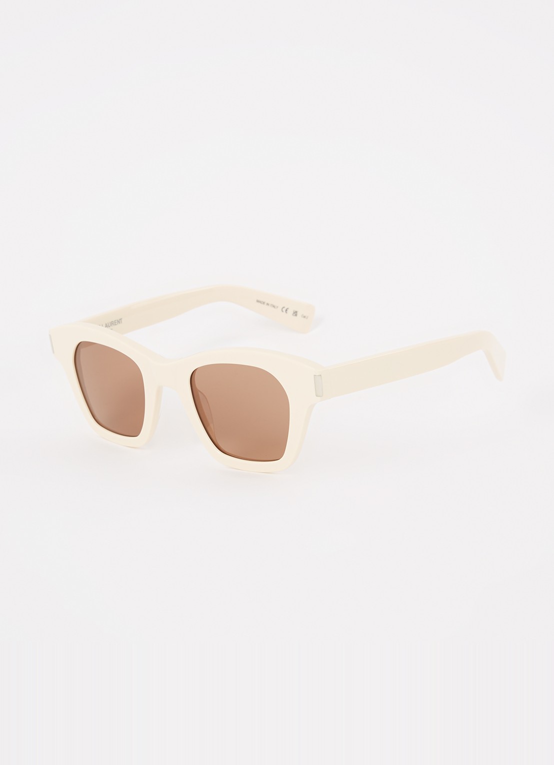 Saint Laurent Wayfarer zonnebril SL592 - voorkant creme