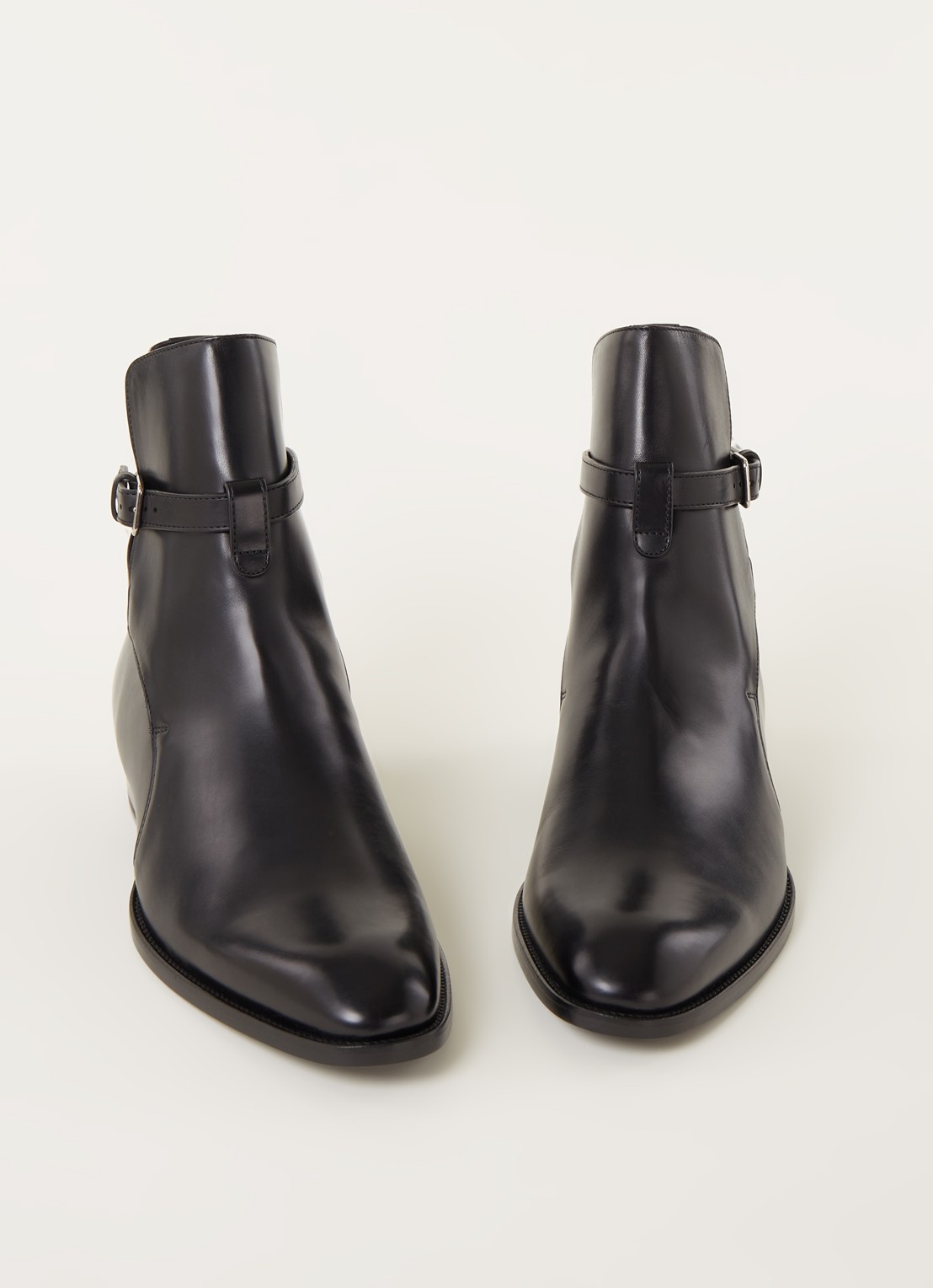 Saint Laurent Wyatt Jodhpur enkellaars van kalfsleer - detail 3 zwart