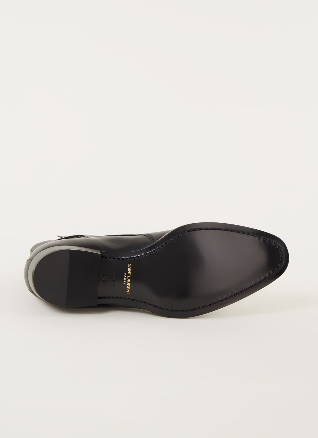 Saint Laurent Wyatt Jodhpur enkellaars van kalfsleer - detail 7 zwart