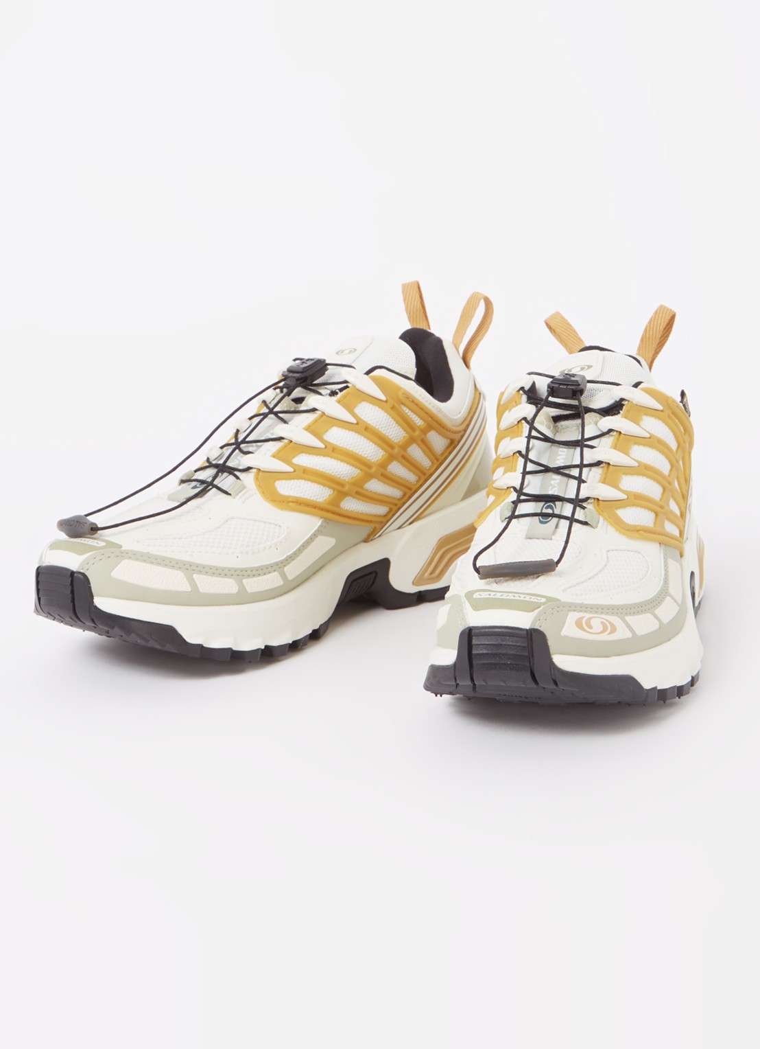Salomon Acs Pro GTX sneaker met mesh details - detail 3 lichtbruin