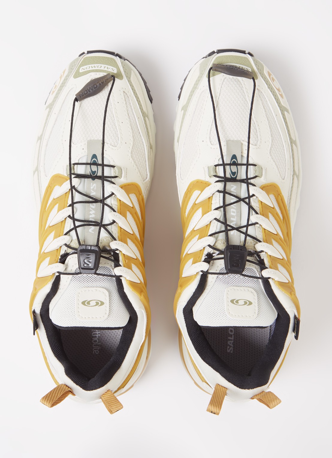 Salomon Acs Pro GTX sneaker met mesh details - detail 4 lichtbruin