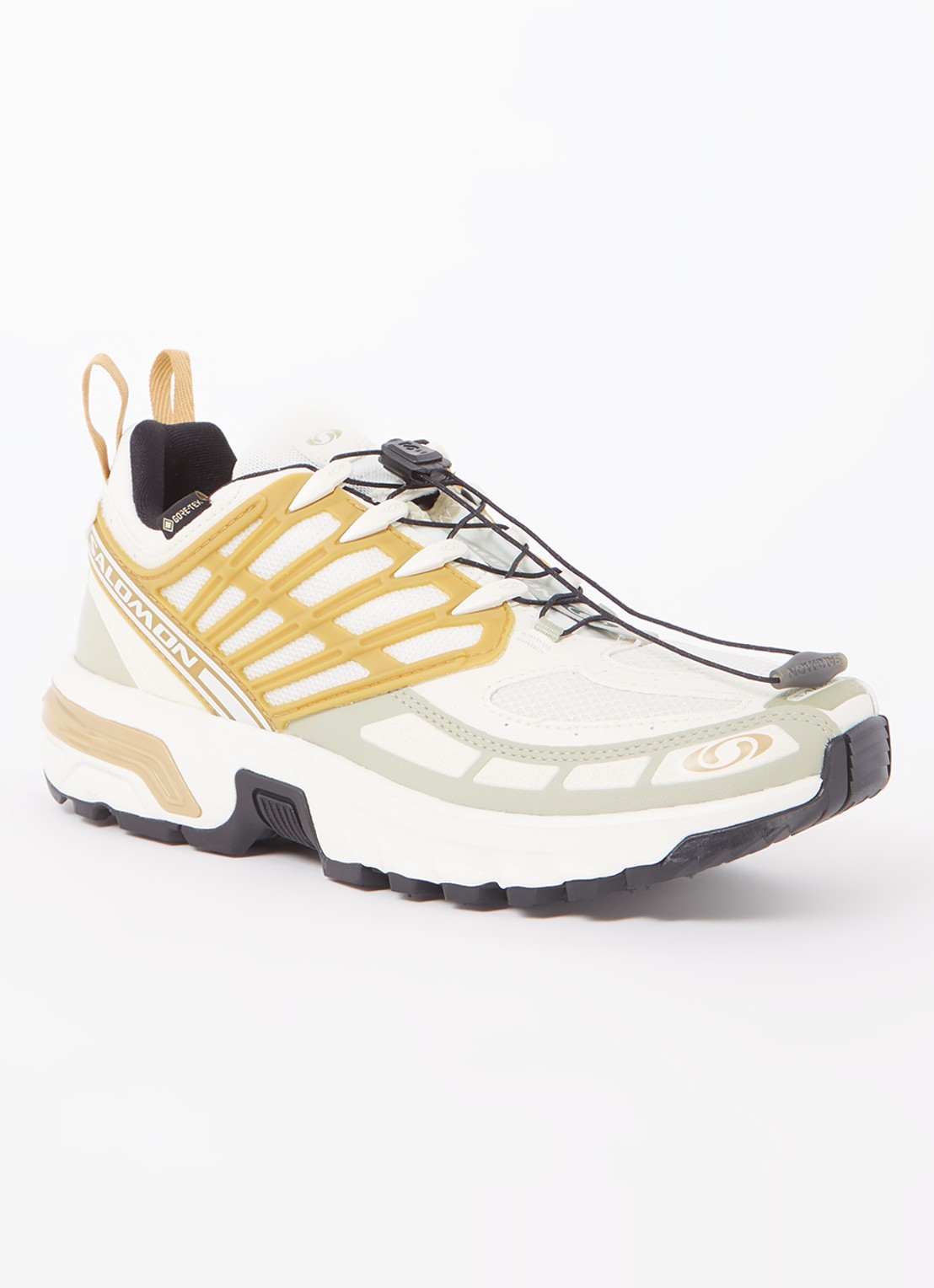 Salomon Acs Pro GTX sneaker met mesh details - voorkant lichtbruin