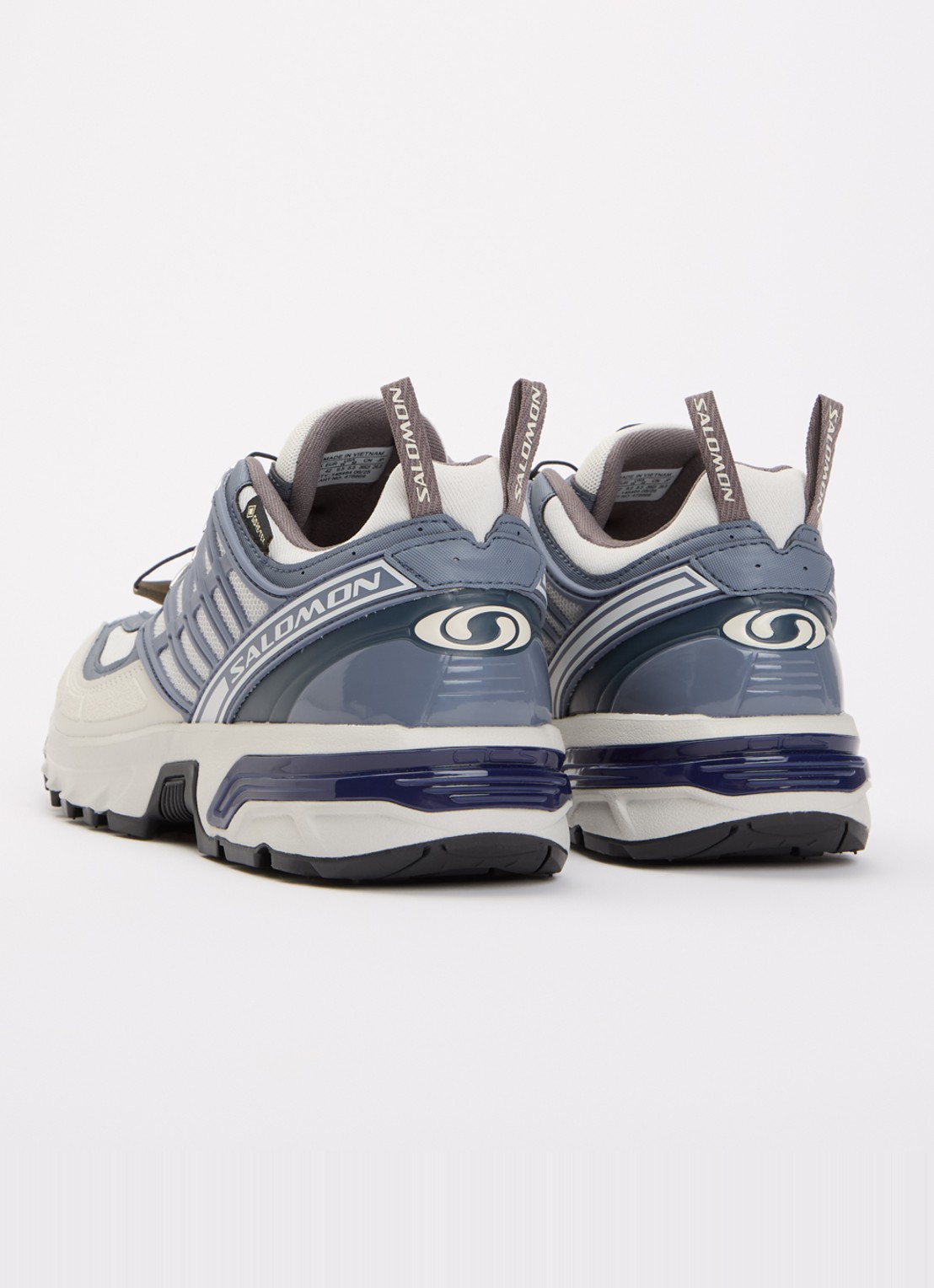 Salomon ACS Pro GTX sneaker met mesh details - achterkant 5 blauwgrijs