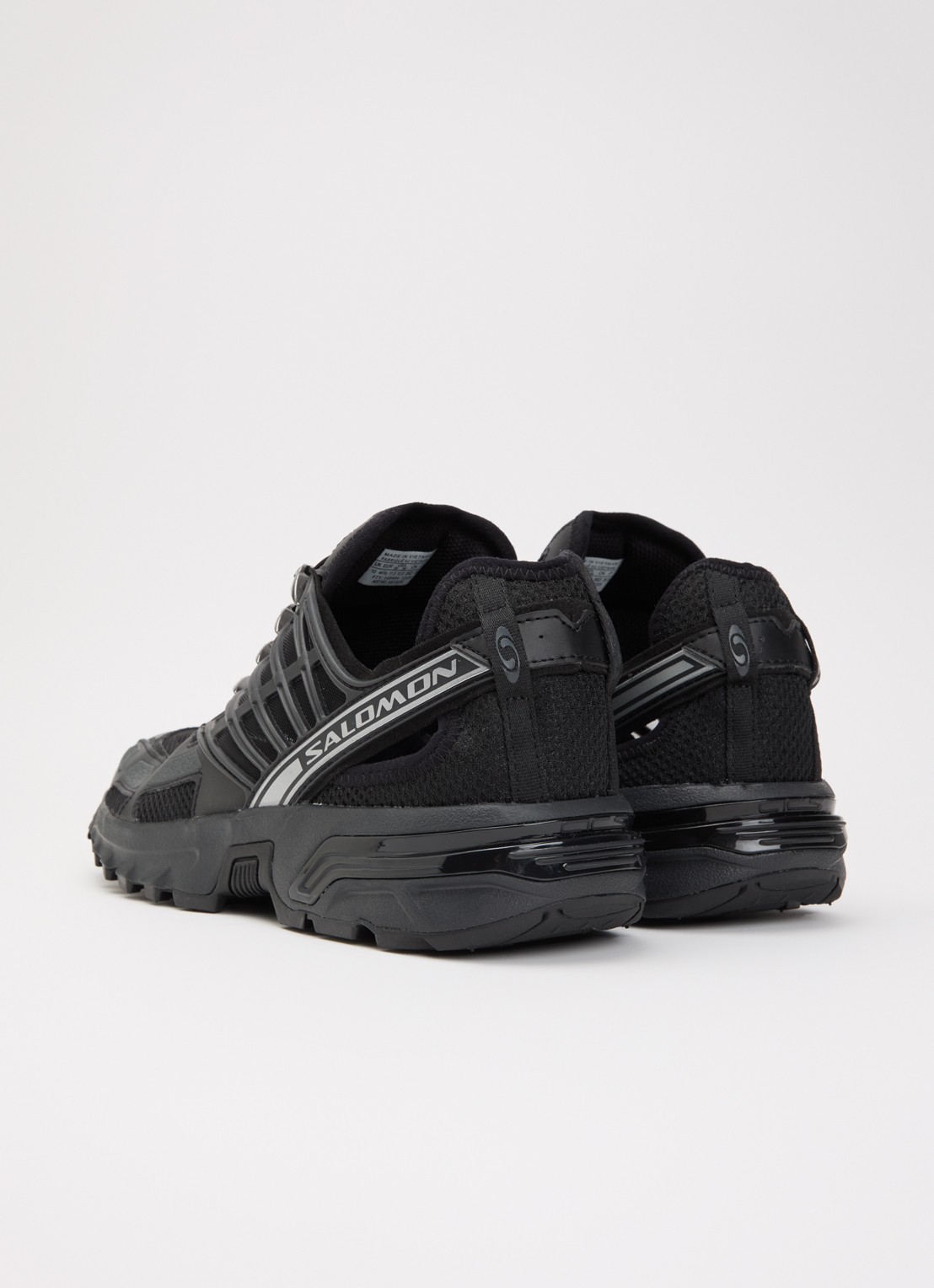 Salomon Acs Pro Shell sneaker van mesh met logo - achterkant 2 zwart