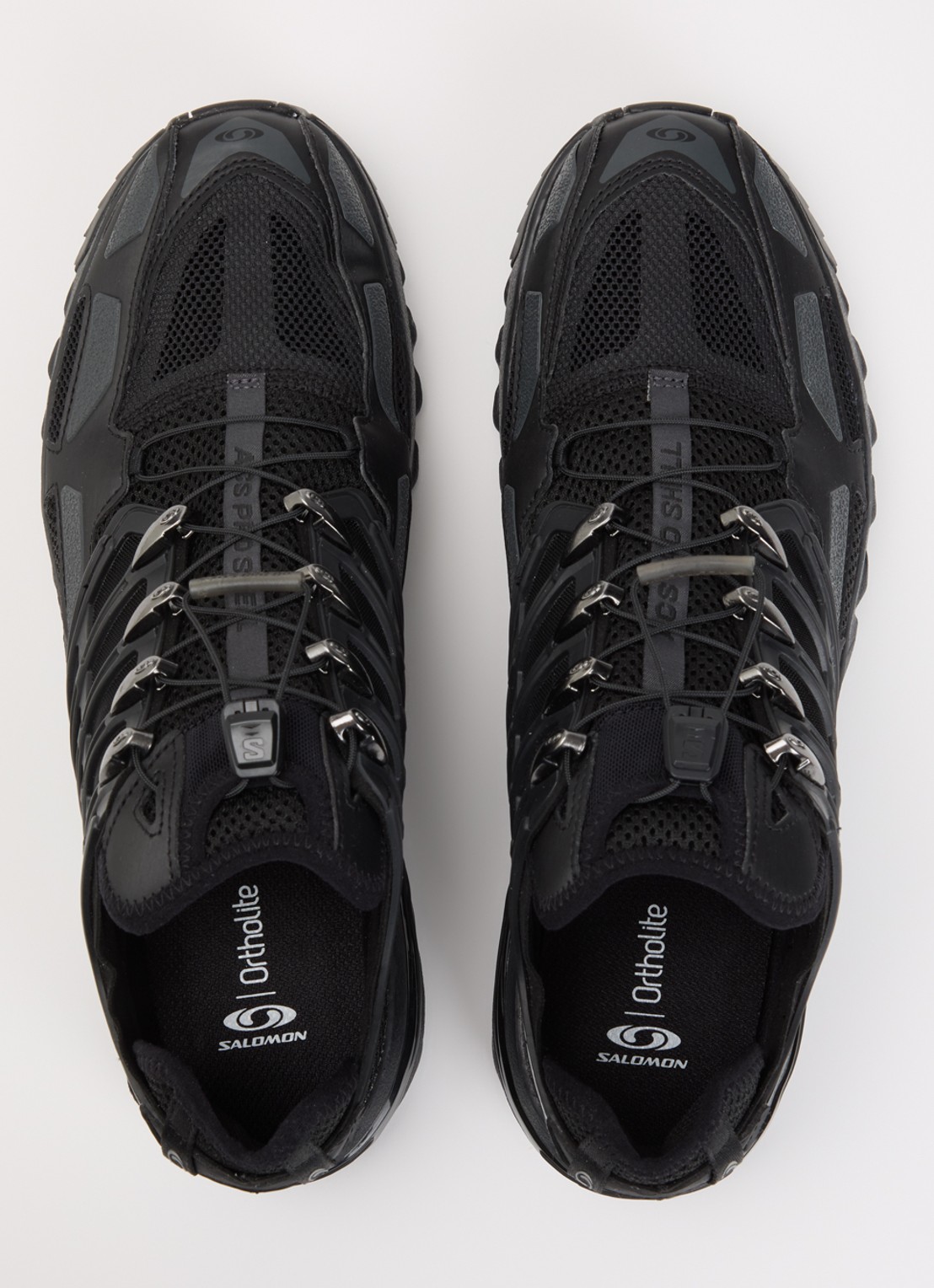 Salomon Acs Pro Shell sneaker van mesh met logo - detail 4 zwart