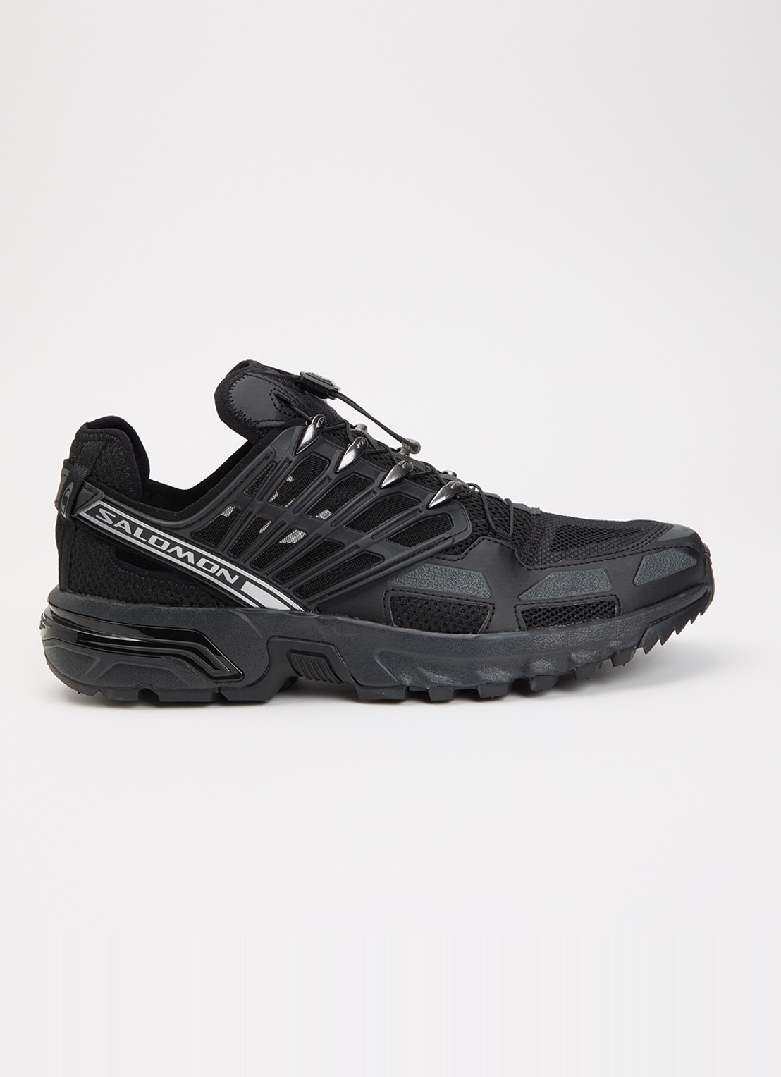 Salomon Acs Pro Shell sneaker van mesh met logo - voorkant zwart