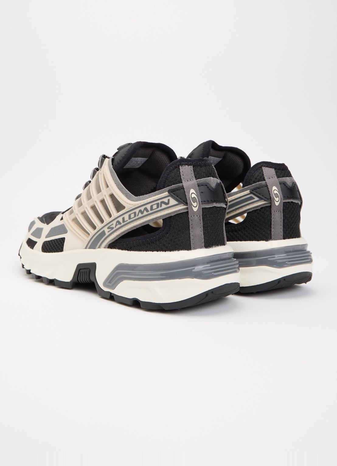 Salomon Acs Pro Shell sneaker van mesh met logo - achterkant grijs