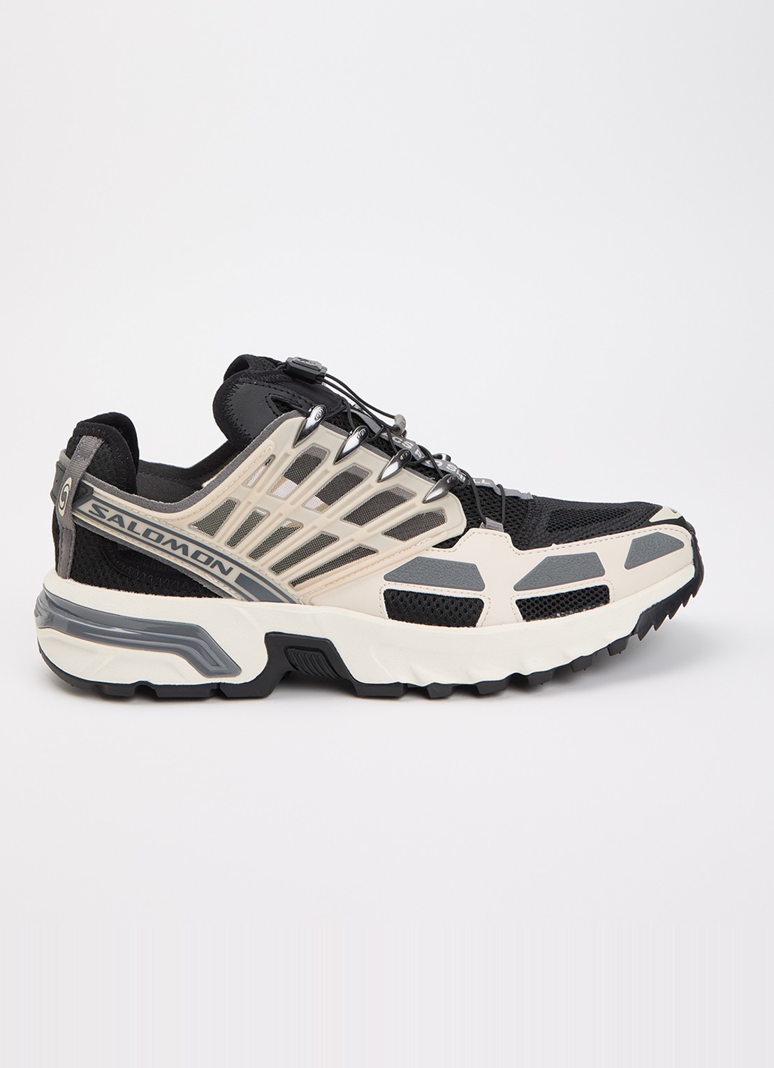 Salomon Acs Pro Shell sneaker van mesh met logo - voorkant 5 grijs