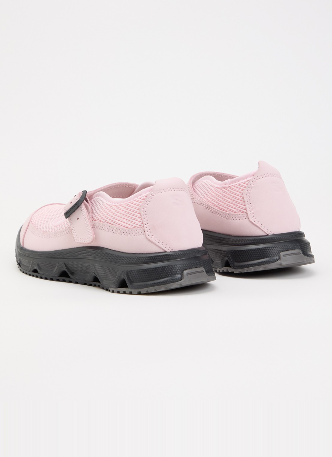 Salomon RX Marie-Jeanne sneaker van mesh met leren details - achterkant lichtroze