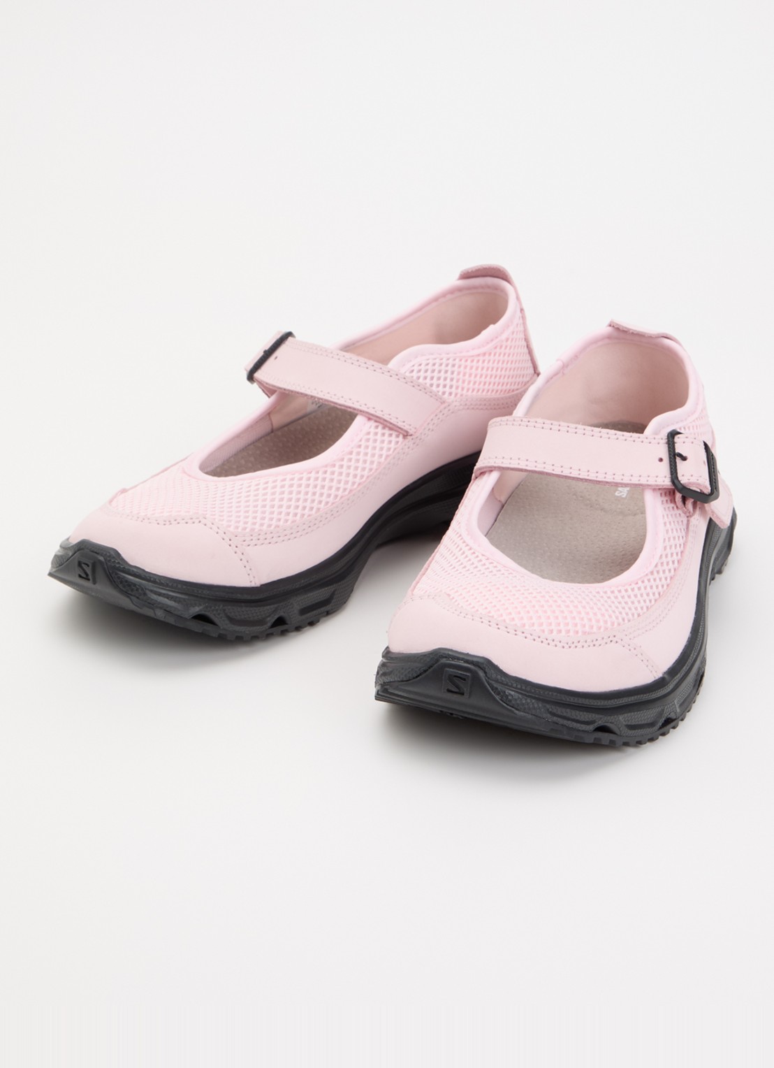 Salomon RX Marie-Jeanne sneaker van mesh met leren details - detail 3 lichtroze