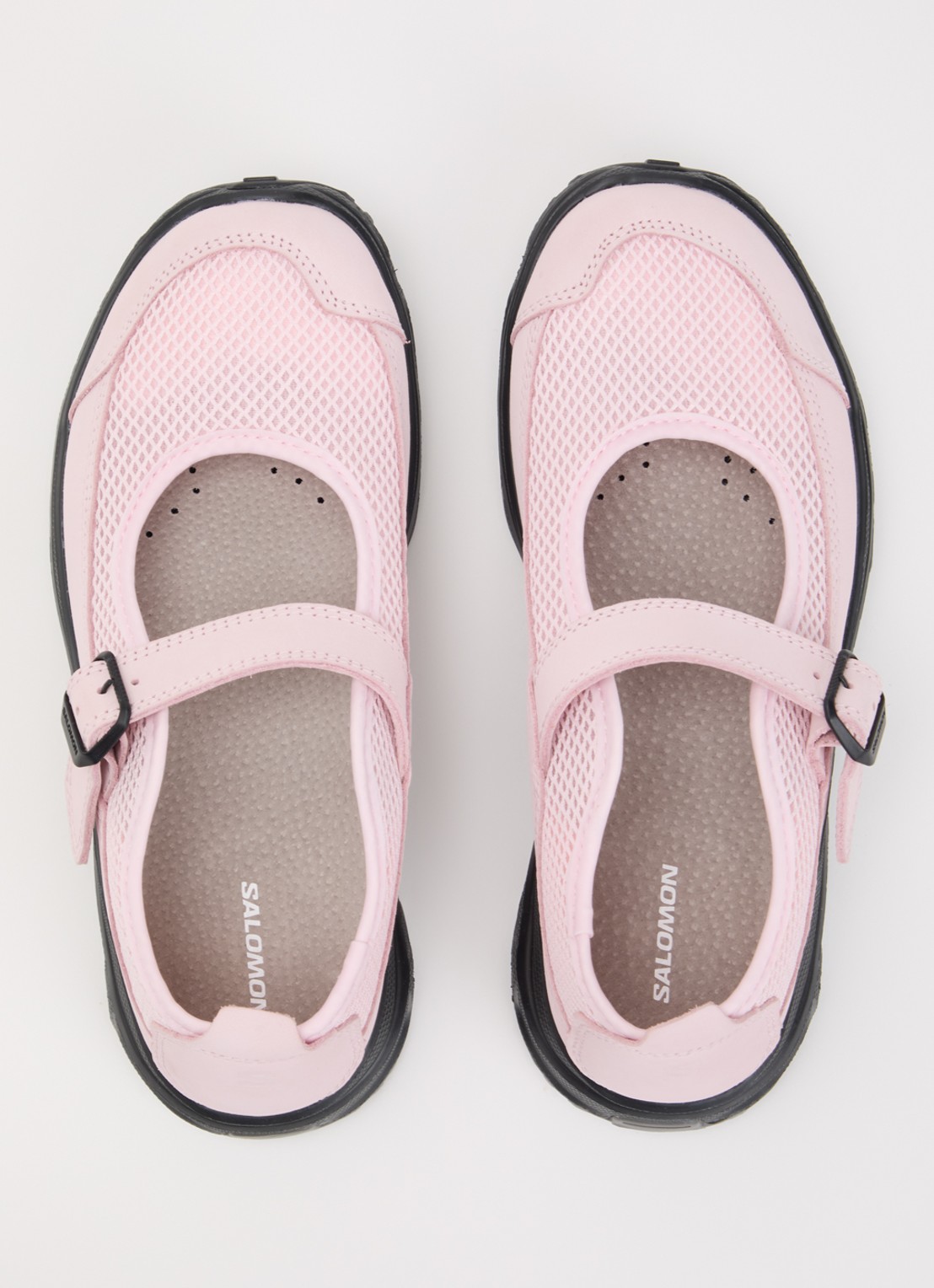 Salomon RX Marie-Jeanne sneaker van mesh met leren details - detail 4 lichtroze