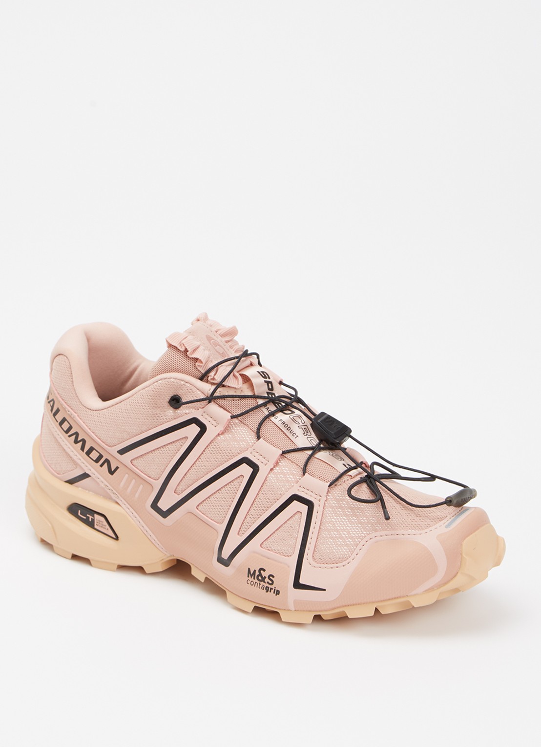 Salomon Speedcross 3 sneaker met mesh details - voorkant 4 oudroze