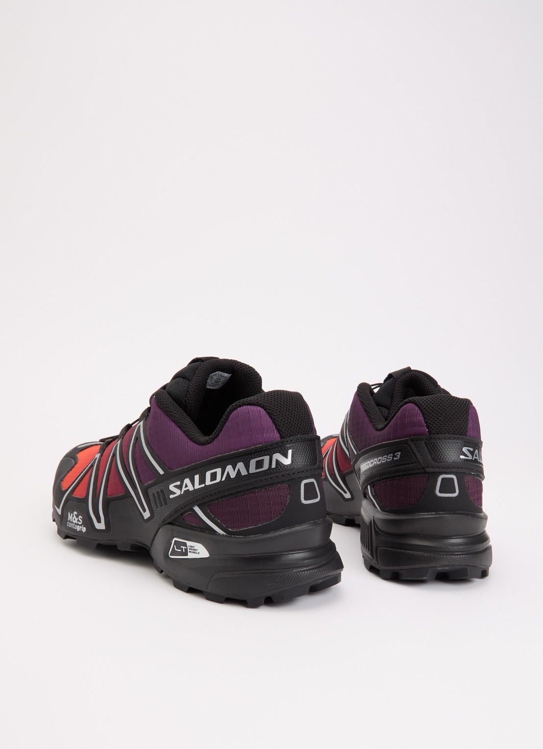 Salomon Speedcross 3 sneaker met mesh details - achterkant 5 zwart
