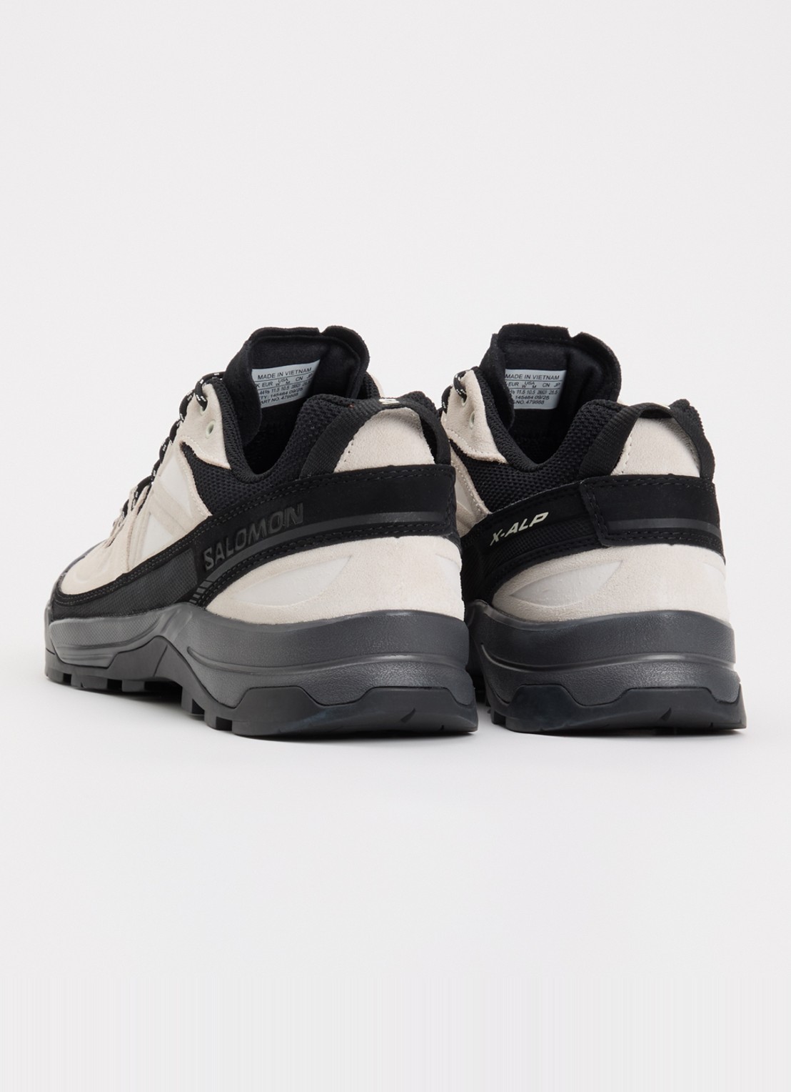 Salomon X-Alp sneaker met suède details - achterkant zwart