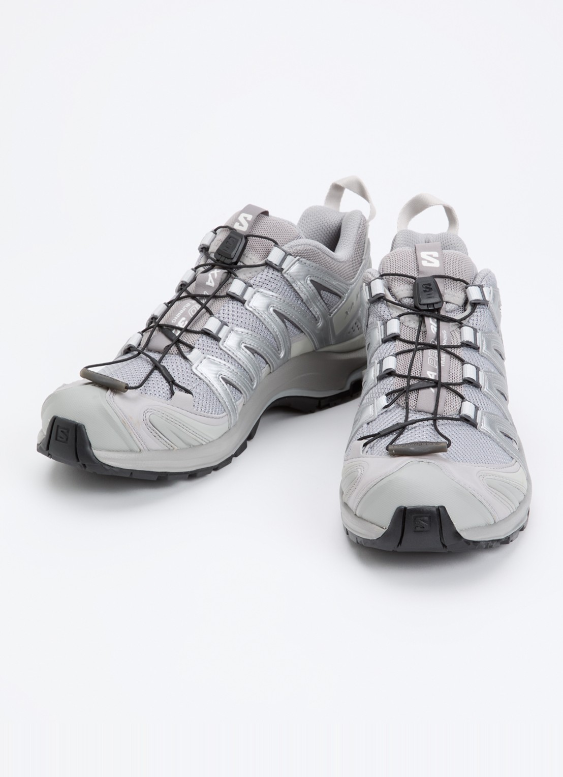 Salomon XA Pro 3D sneaker met details van mesh - detail grijs