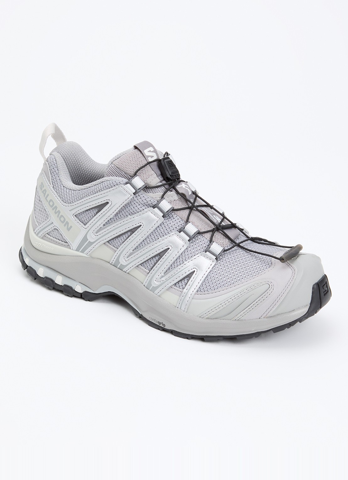 Salomon XA Pro 3D sneaker met details van mesh - voorkant 8 grijs