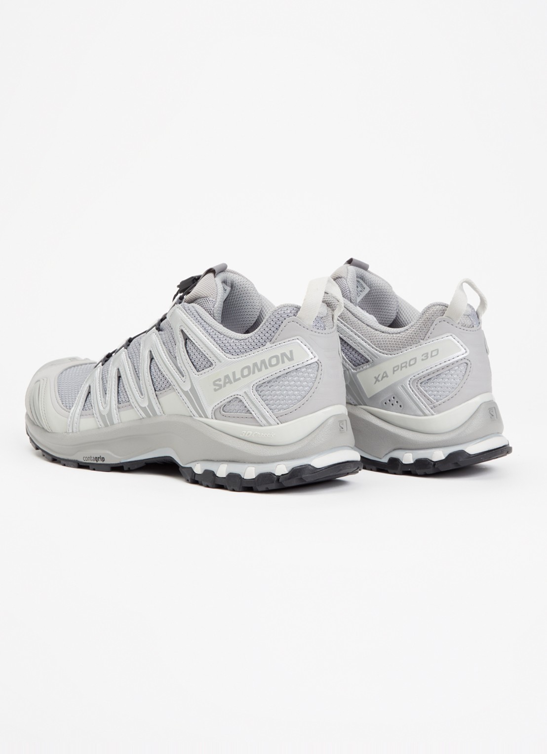 Salomon XA Pro 3D sneaker met details van mesh - achterkant 7 grijs