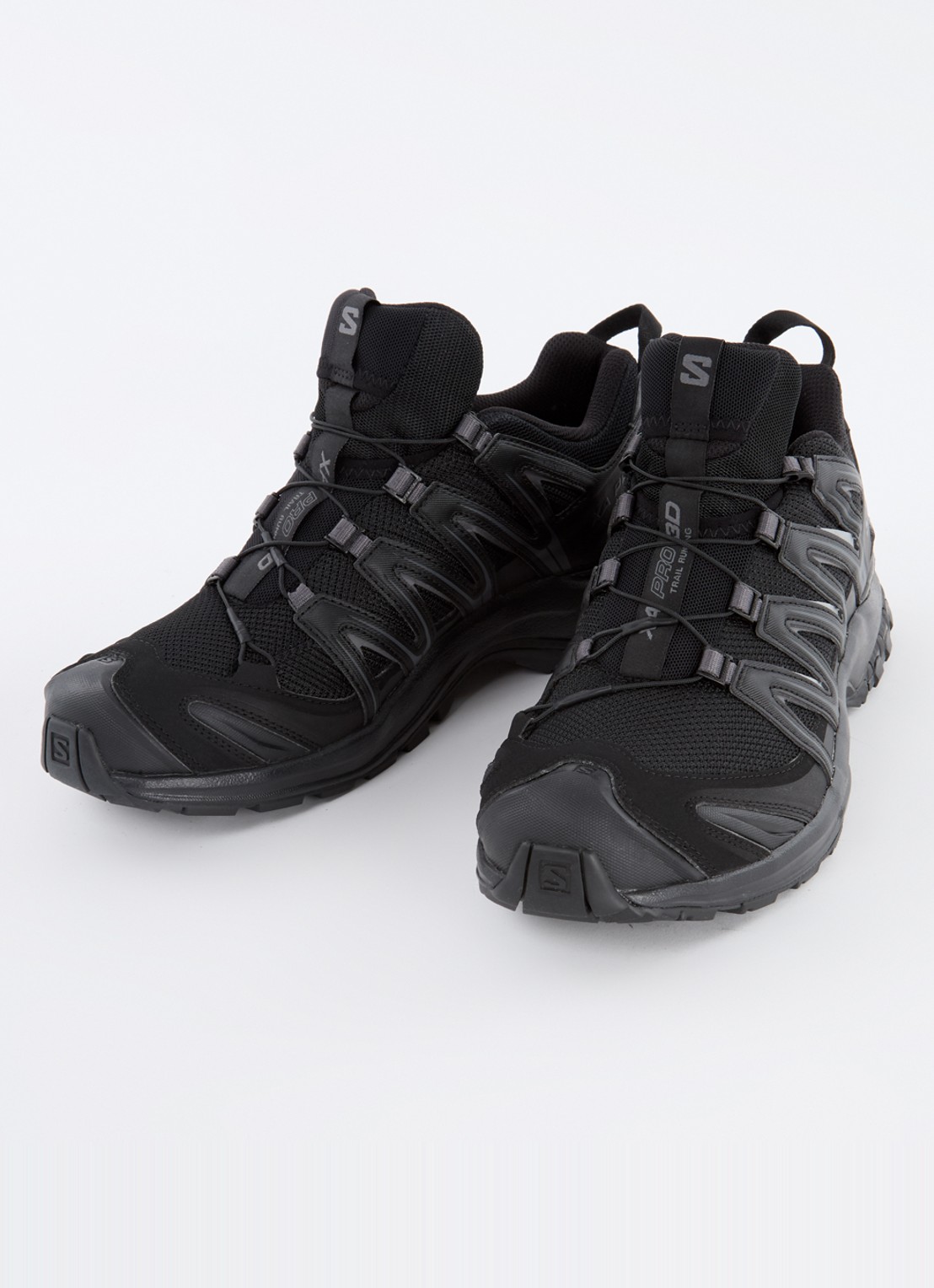 Salomon XA Pro 3D sneaker met details van mesh - detail zwart