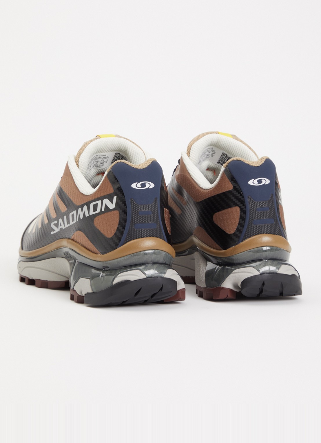 Salomon XT-4 OG sneaker met details van mesh - achterkant bruin