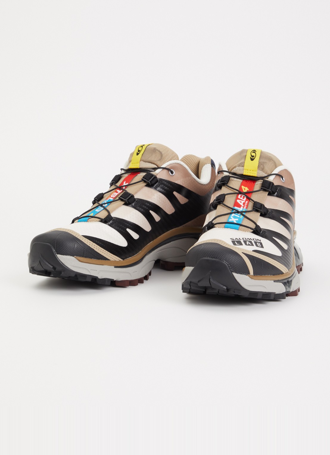 Salomon XT-4 OG sneaker met details van mesh - detail 2 bruin