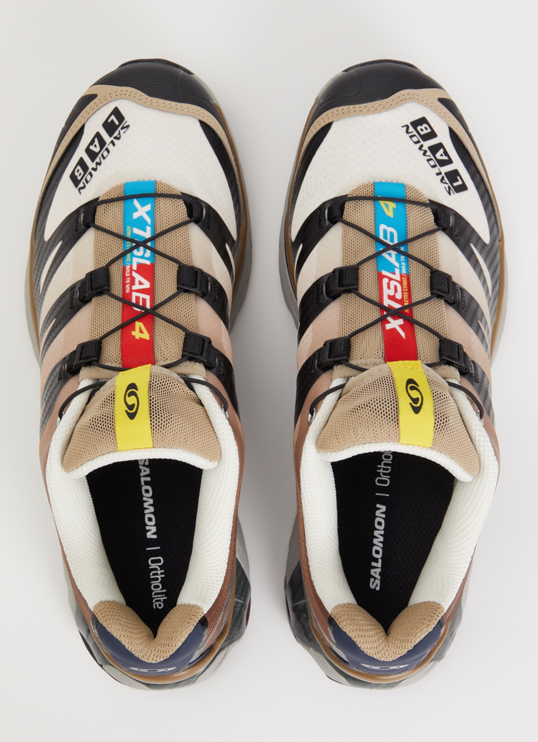 Salomon XT-4 OG sneaker met details van mesh - detail 3 bruin
