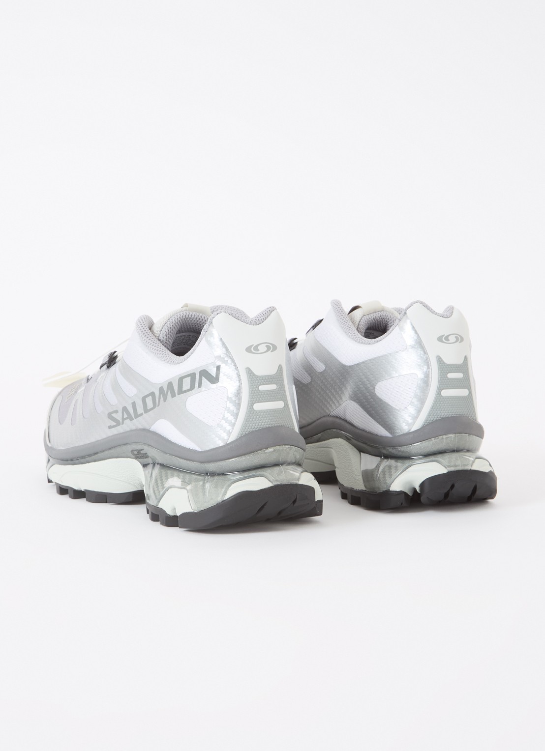 Salomon XT-4 OG sneaker met mesh details - achterkant 2 zilver