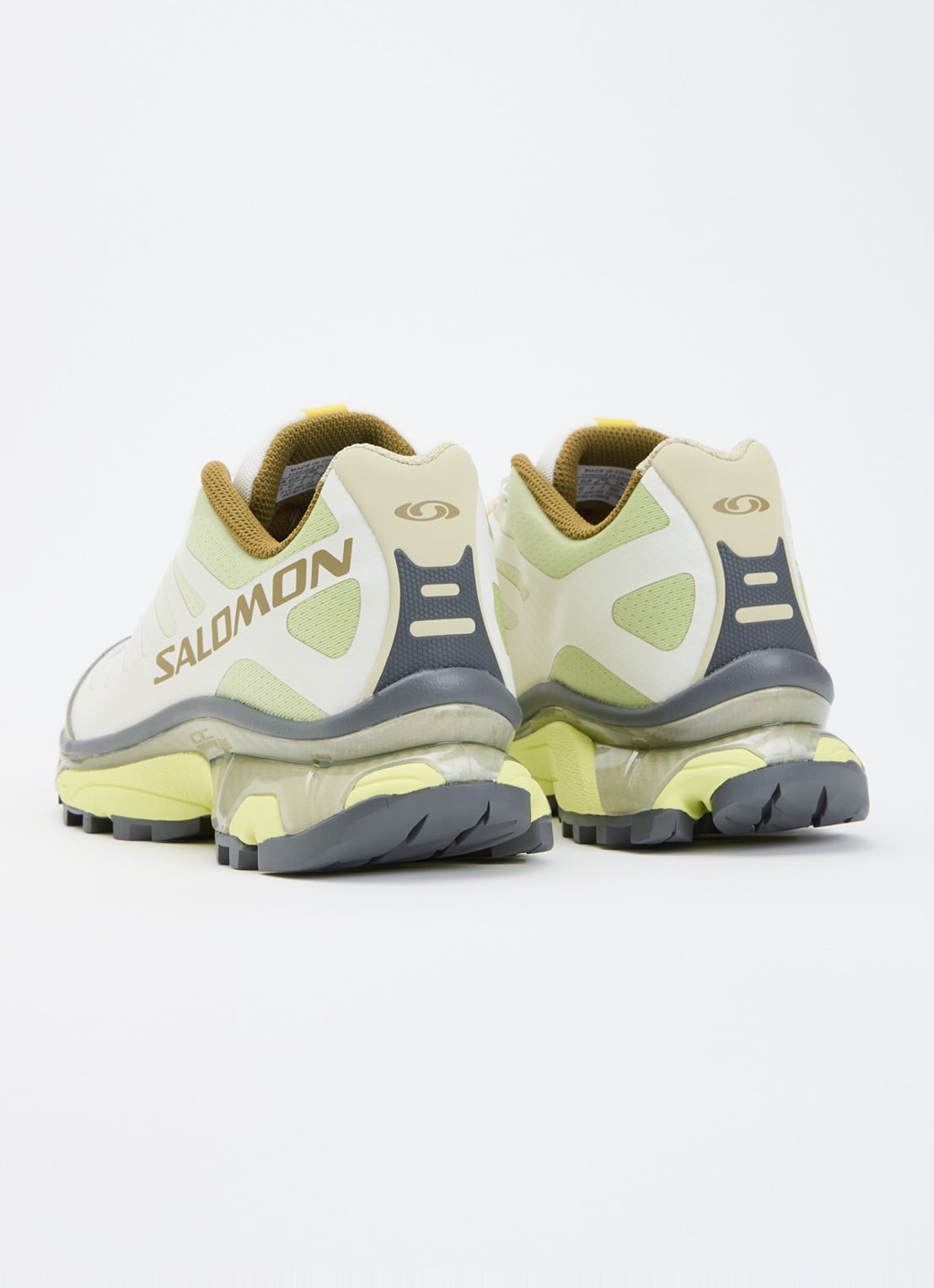 Salomon XT-4 OG sneaker met mesh details - achterkant 5 lime