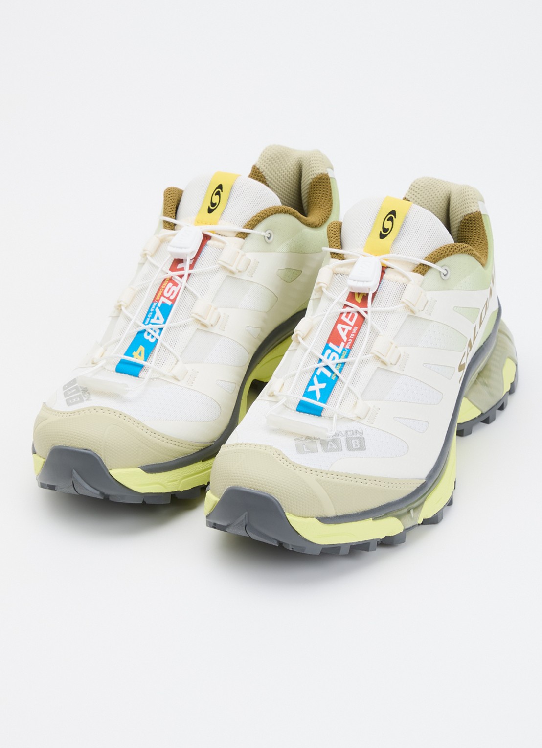 Salomon XT-4 OG sneaker met mesh details - detail 2 lime