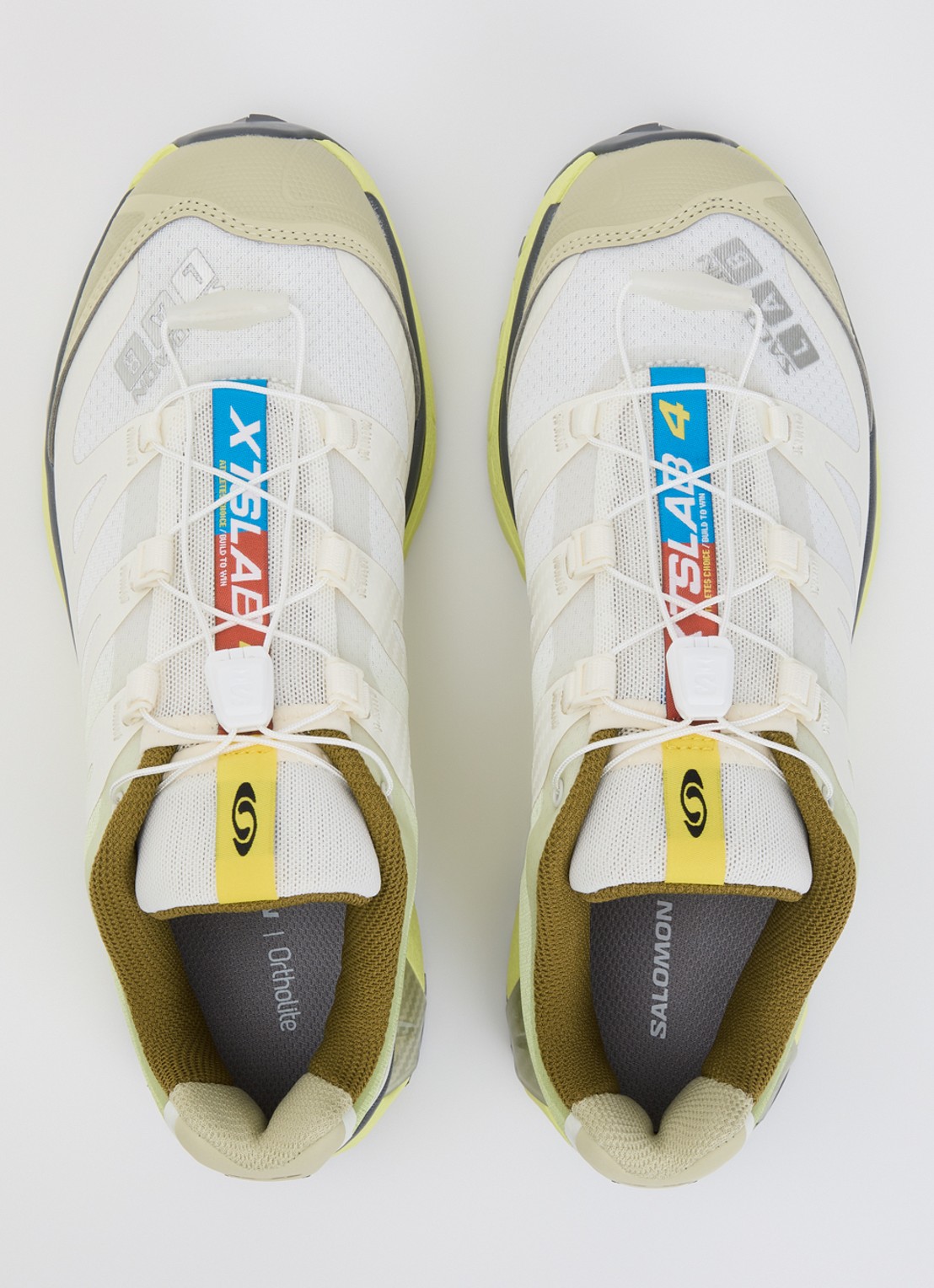 Salomon XT-4 OG sneaker met mesh details - detail 3 lime