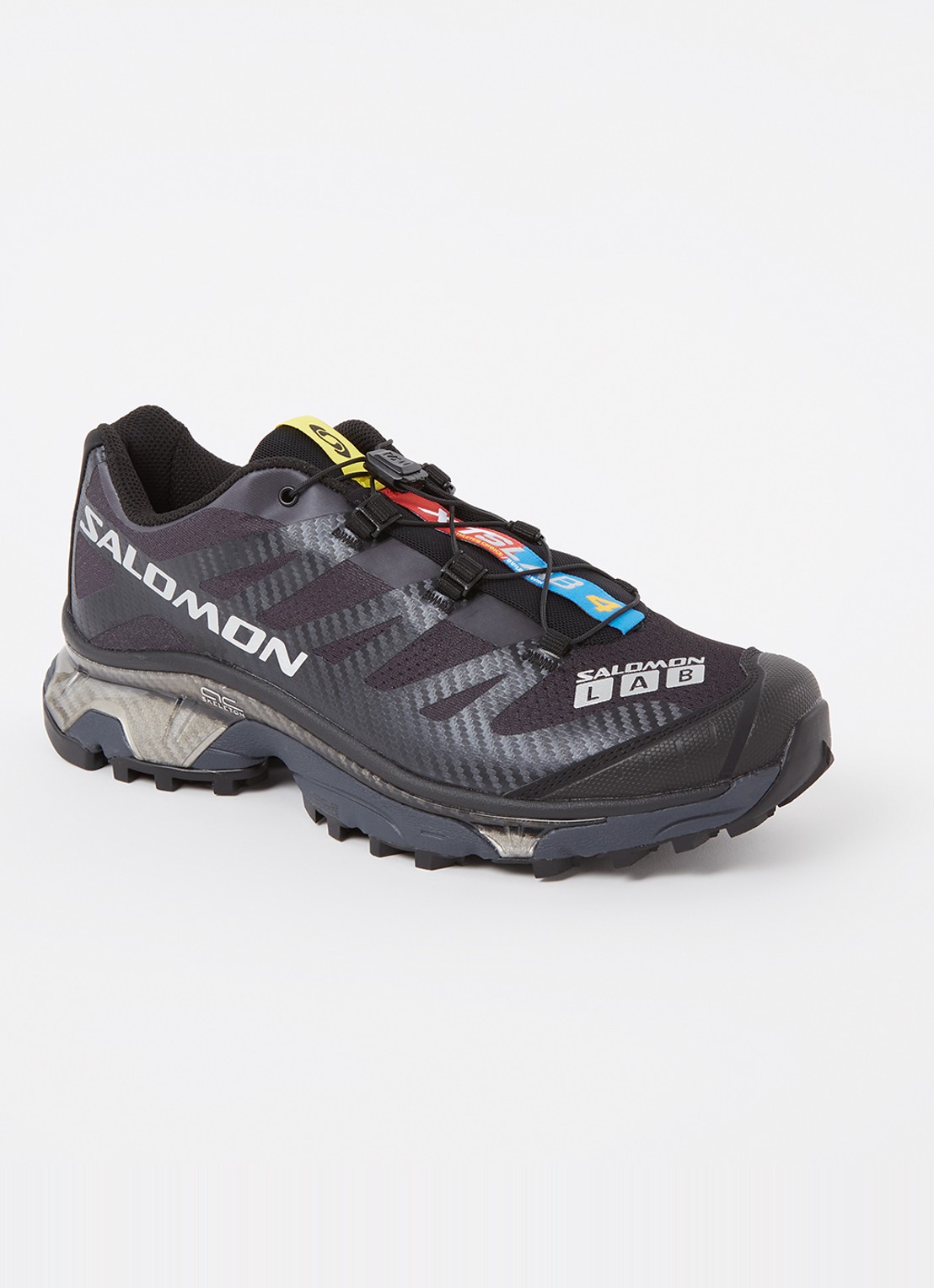 Salomon XT-4 OG sneaker met mesh details  - voorkant zwart