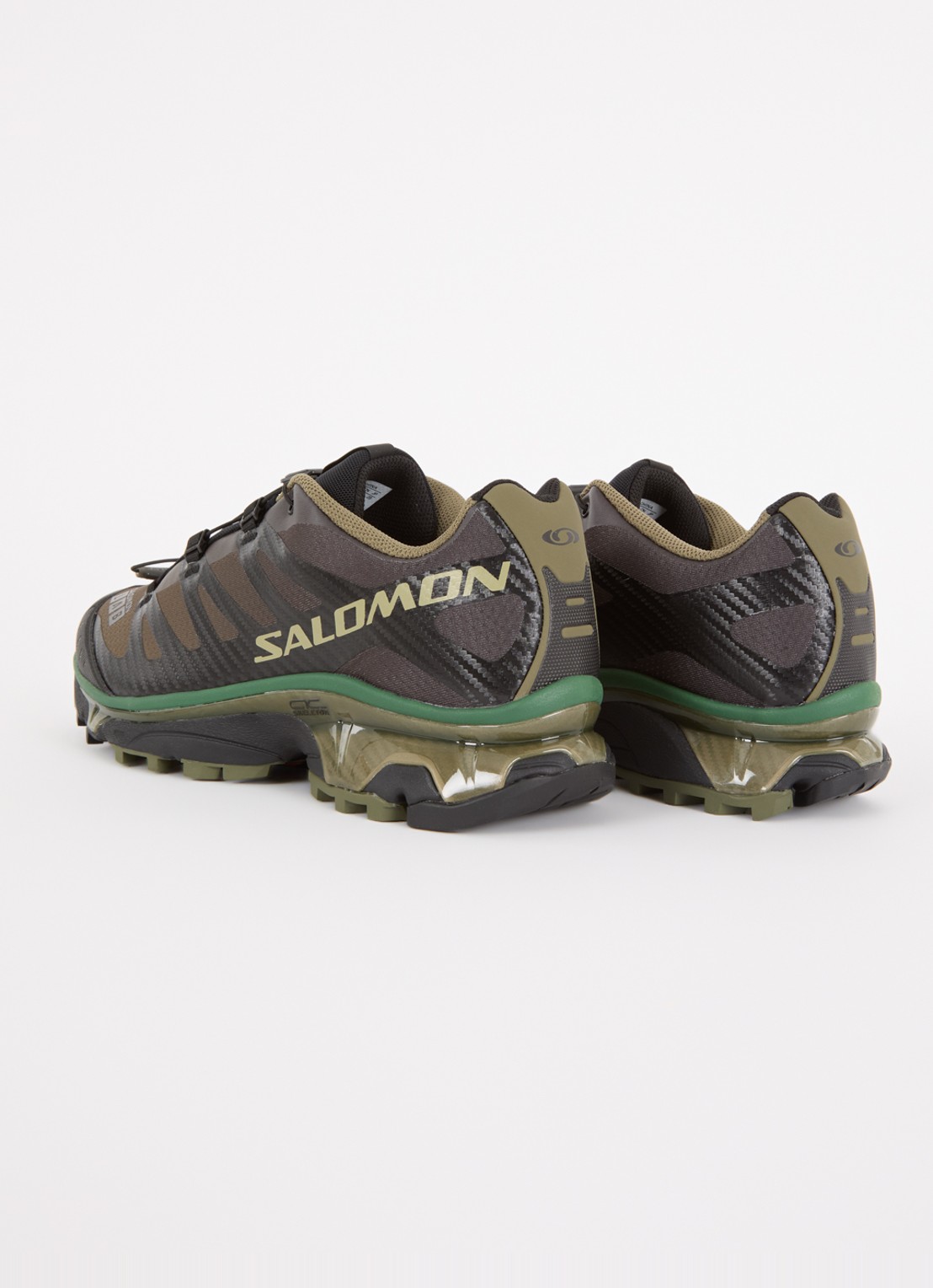 Salomon XT-4 OG sneaker met mesh details - achterkant olijfgroen