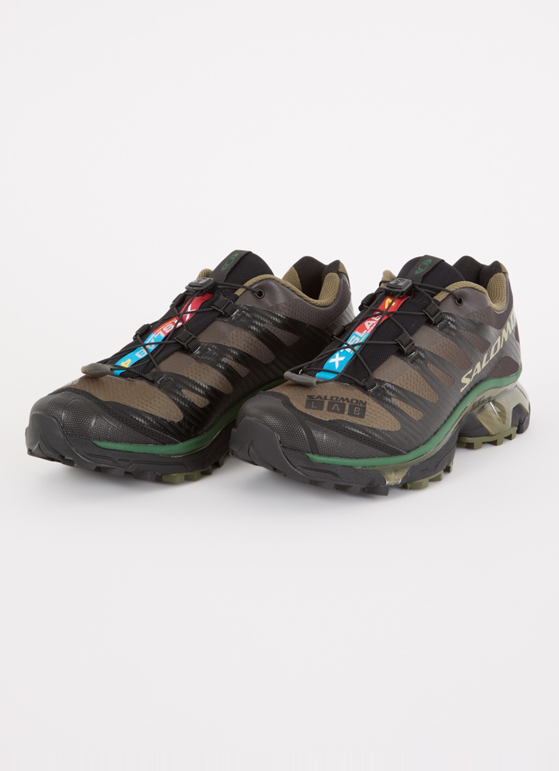 Salomon XT-4 OG sneaker met mesh details - detail 2 olijfgroen