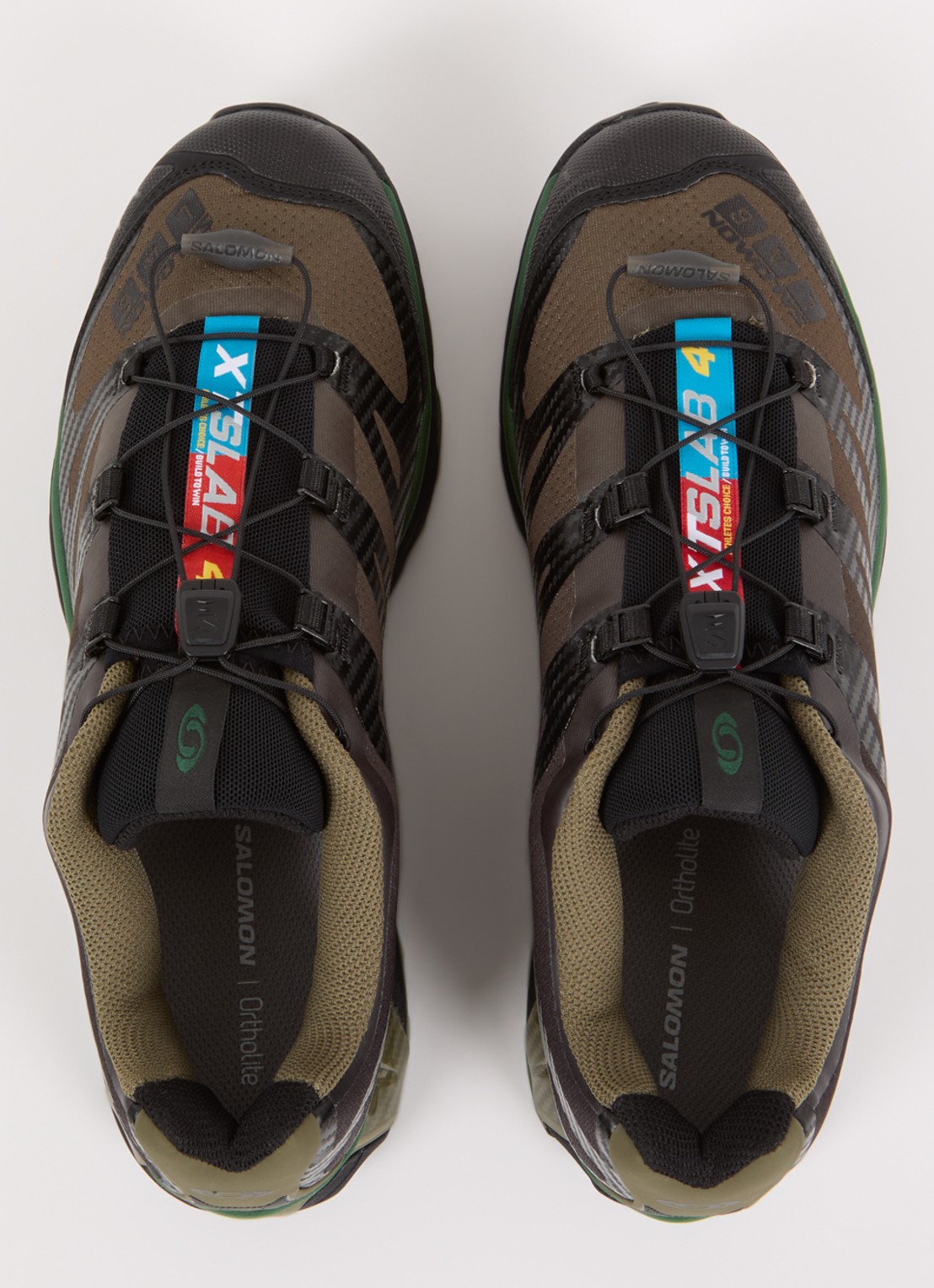 Salomon XT-4 OG sneaker met mesh details - detail 3 olijfgroen