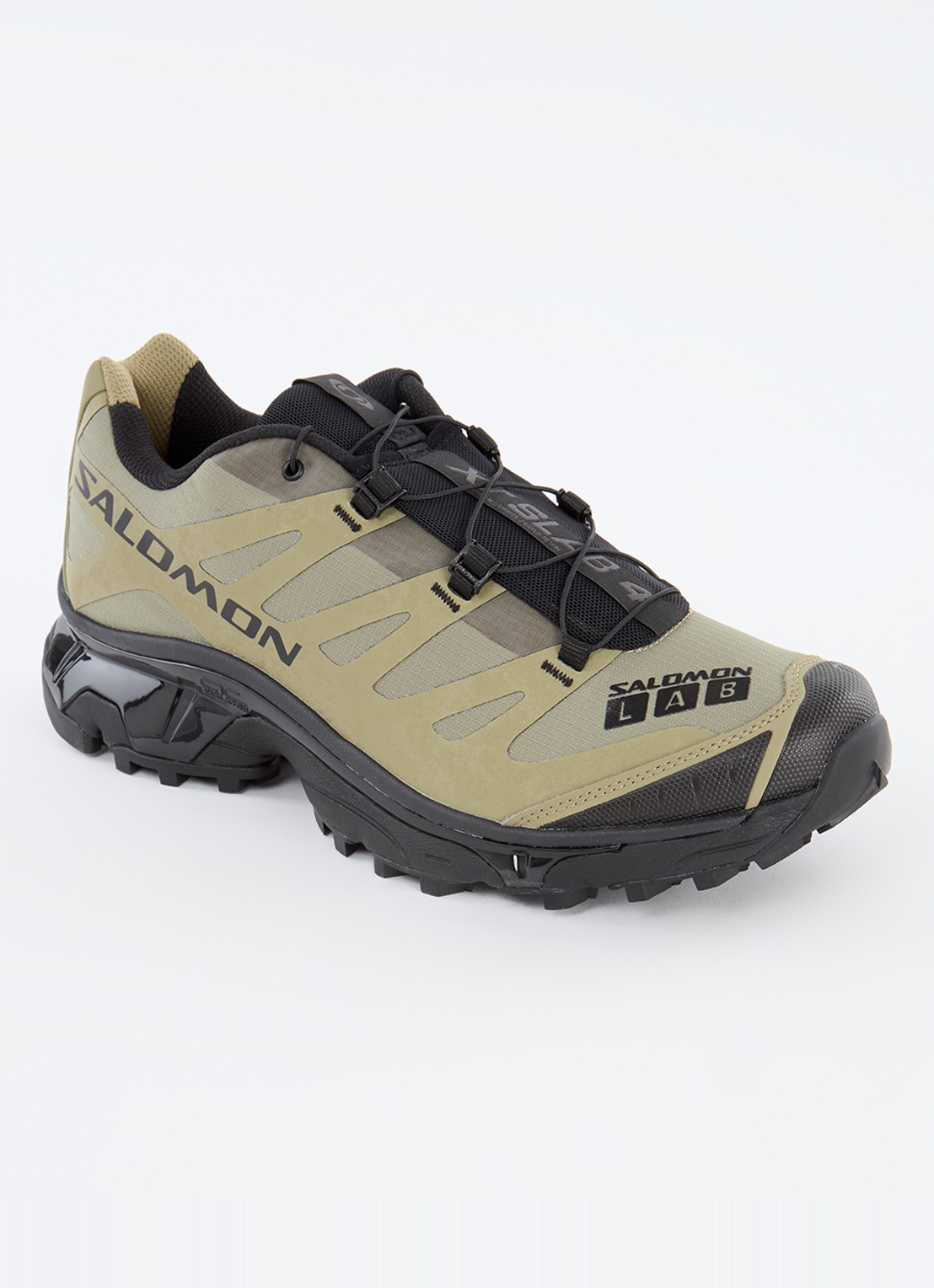 Salomon XT-4 OG sneaker met mesh details - voorkant 5 mosgroen