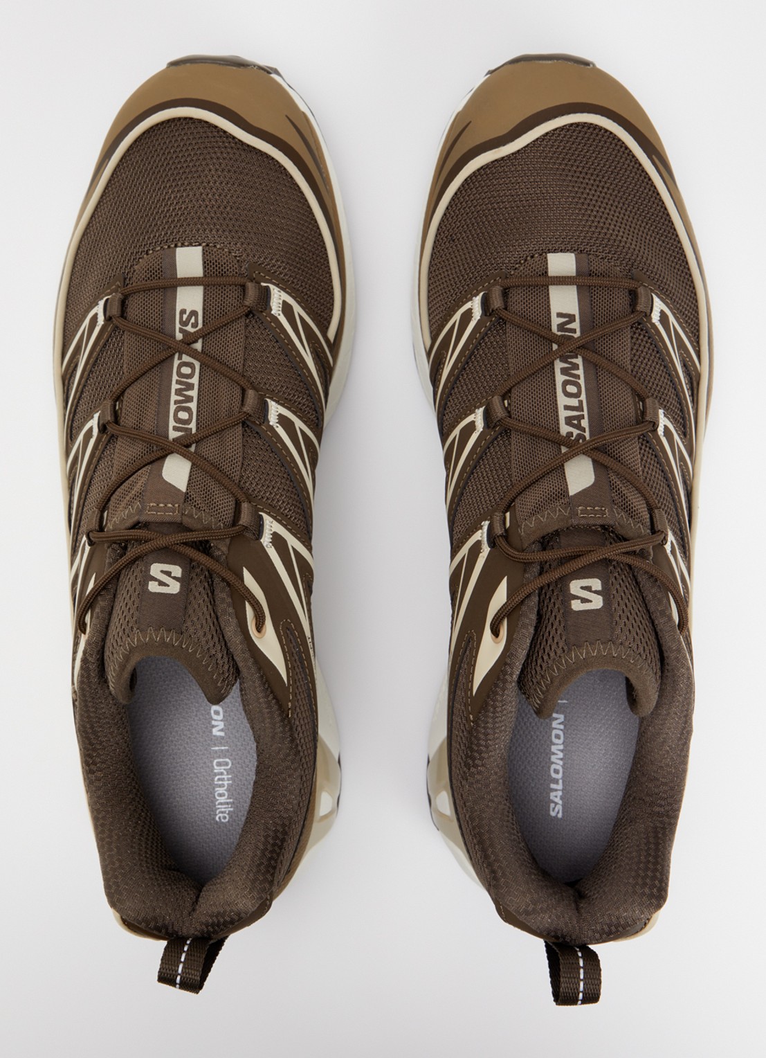Salomon XT-6 Expanse sneaker met mesh details - detail 3 bruin