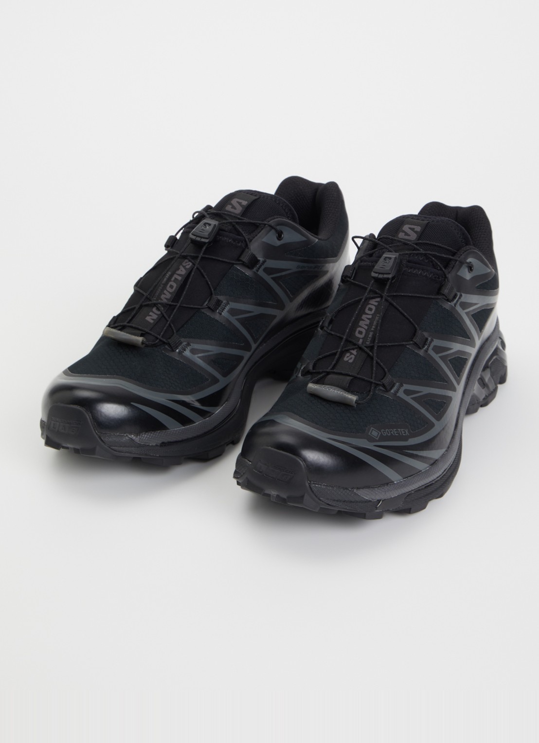Salomon XT-6 Gore-Tex sneaker met mesh details - detail 2 zwart
