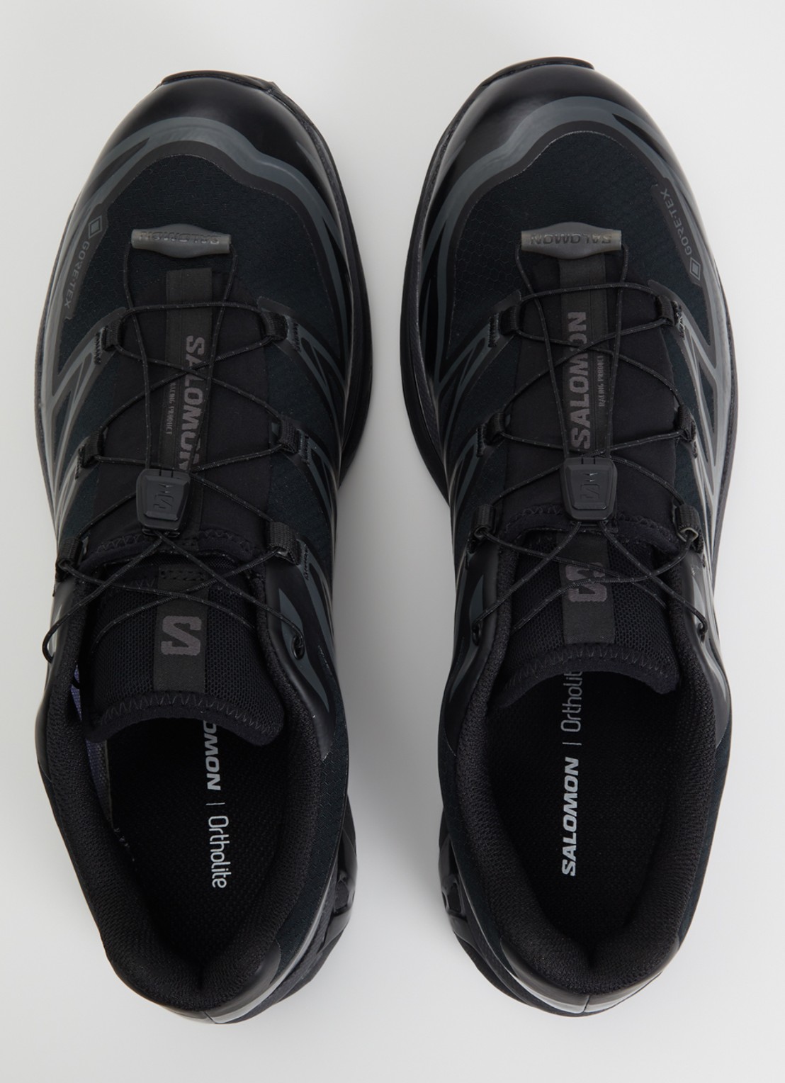 Salomon XT-6 Gore-Tex sneaker met mesh details - detail 3 zwart