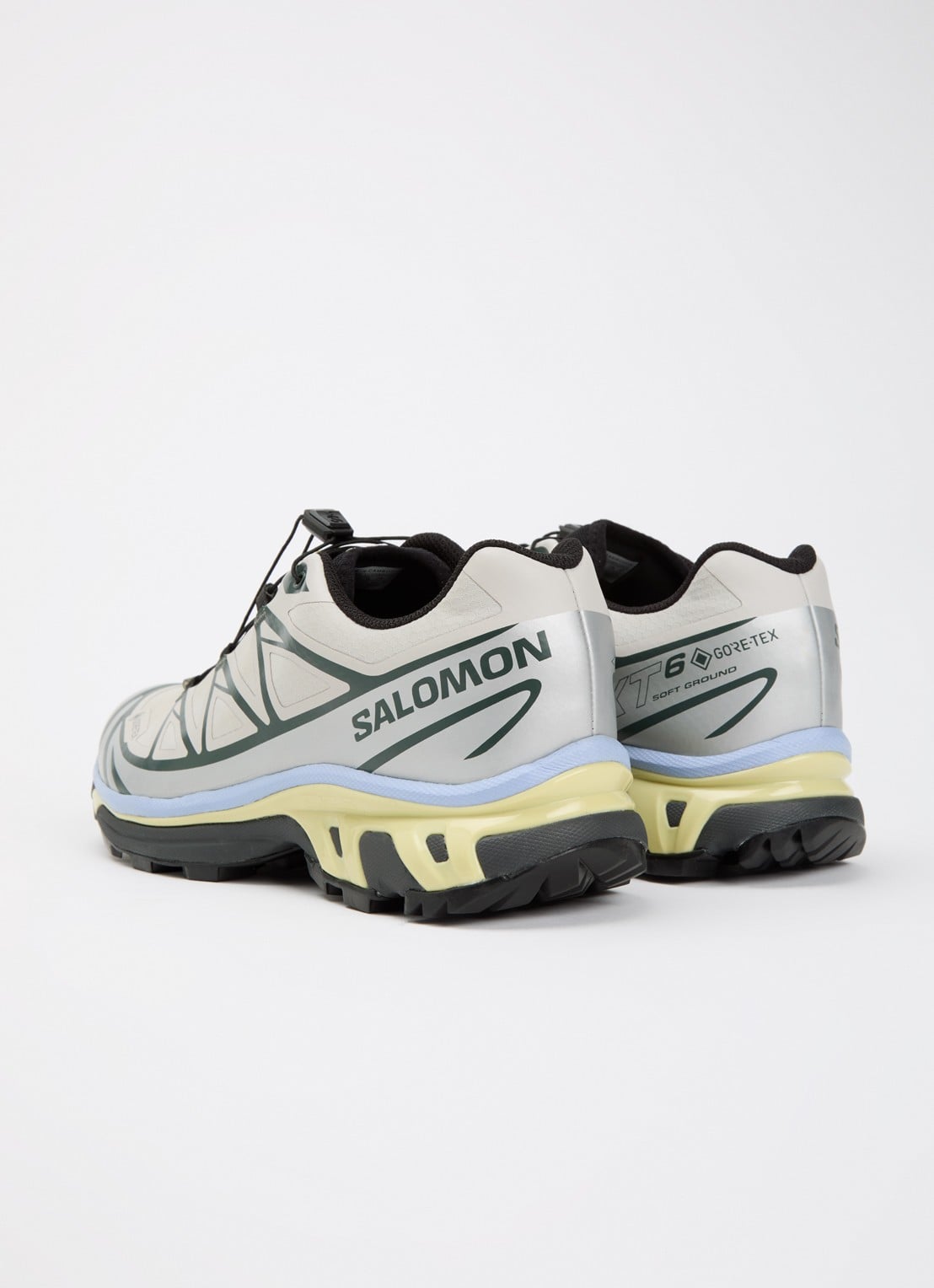 Salomon XT-6 GTX sneaker met logo - achterkant 4 beige