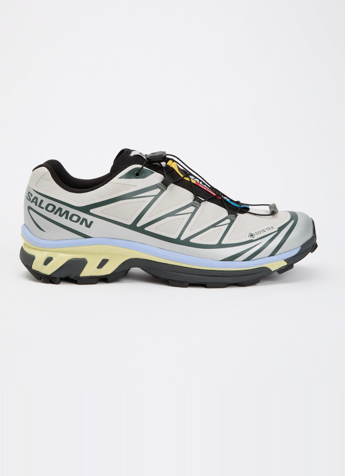 Salomon XT-6 GTX sneaker met logo - voorkant 5 beige