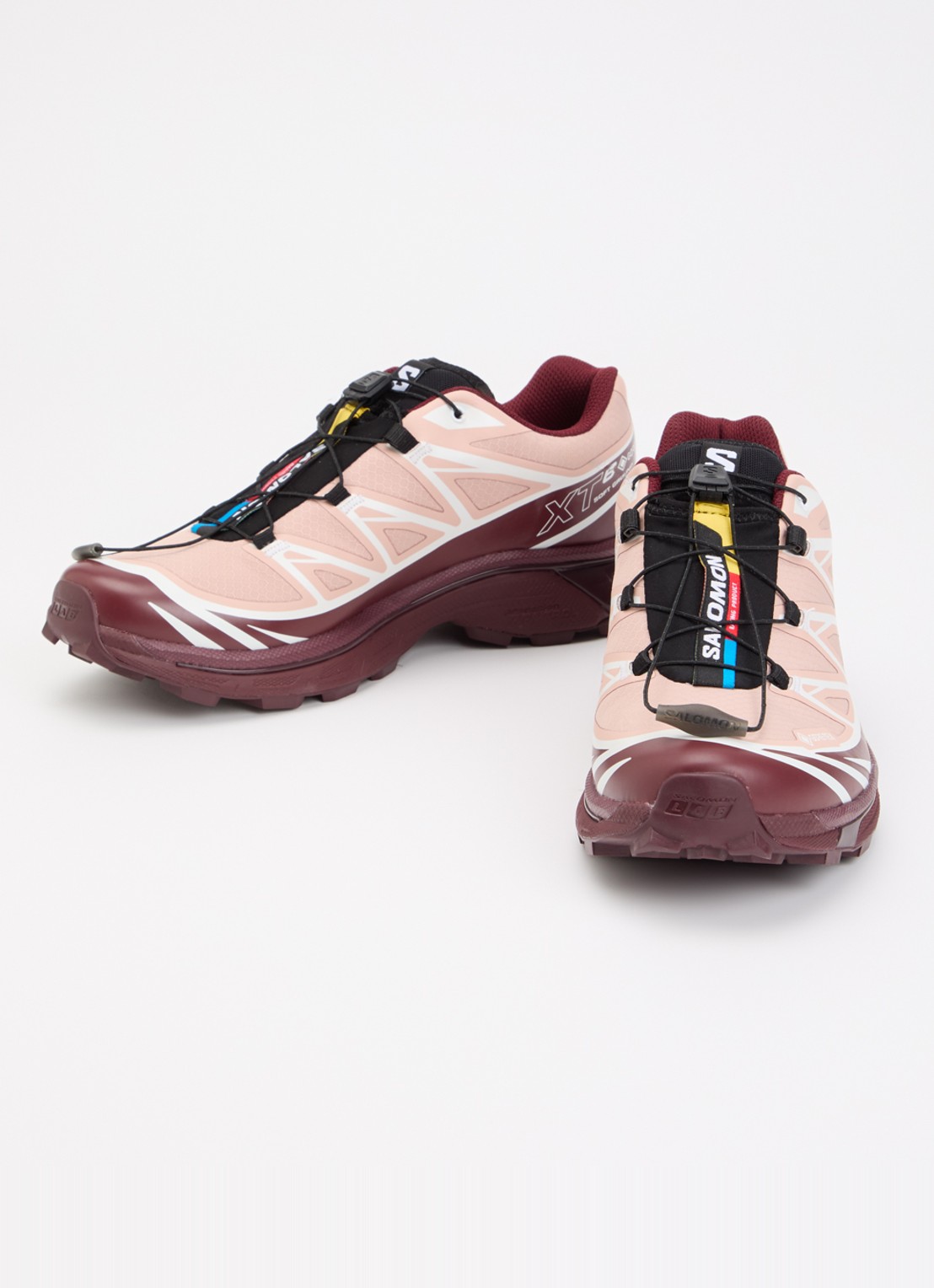 Salomon XT-6 GTX sneaker met mesh details - detail 4 bordeauxrood