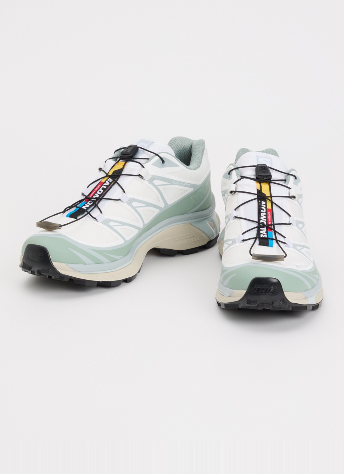 Salomon XT-6 GTX sneaker met mesh details - detail 3 groen