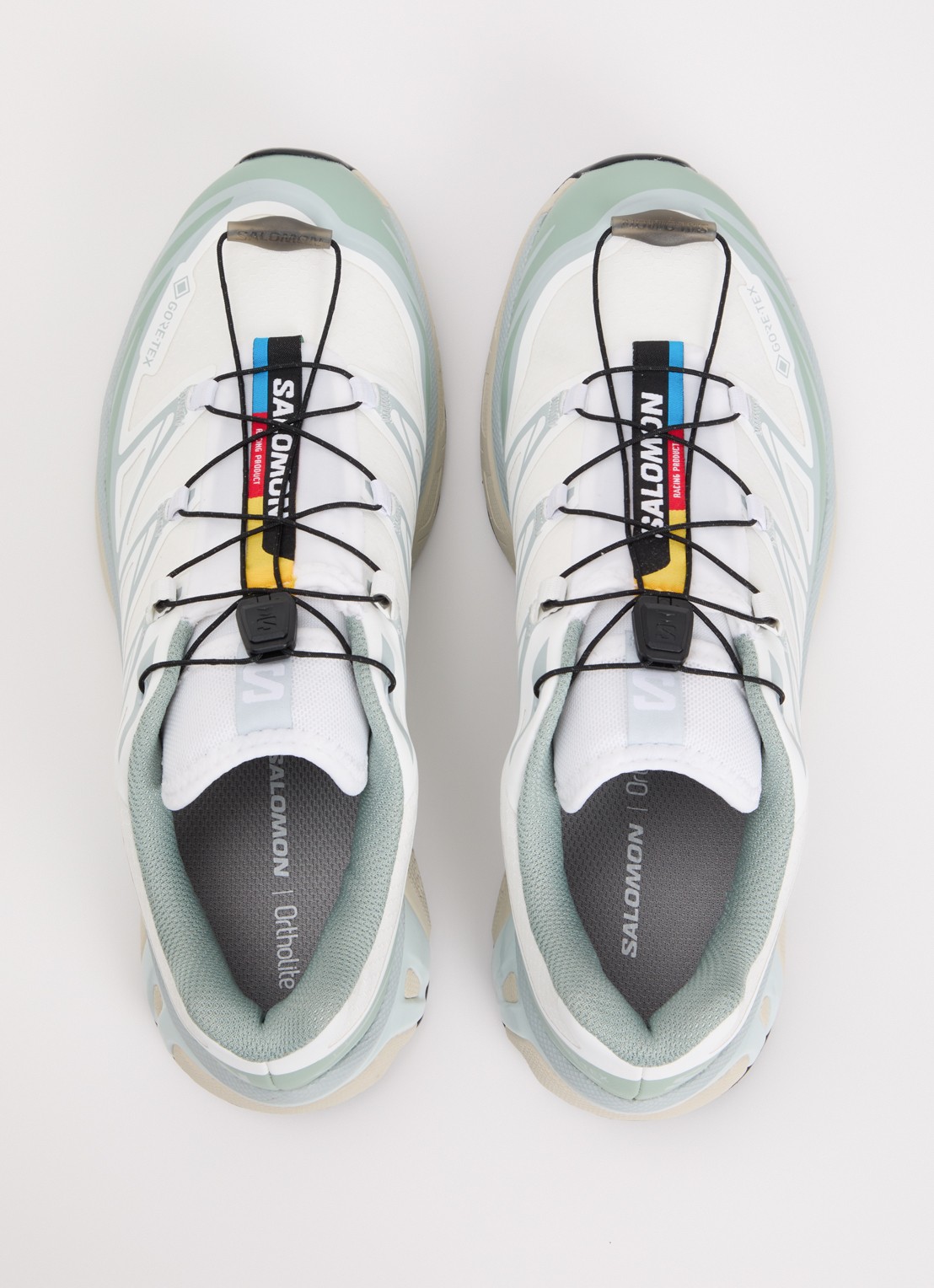 Salomon XT-6 GTX sneaker met mesh details - detail 4 groen