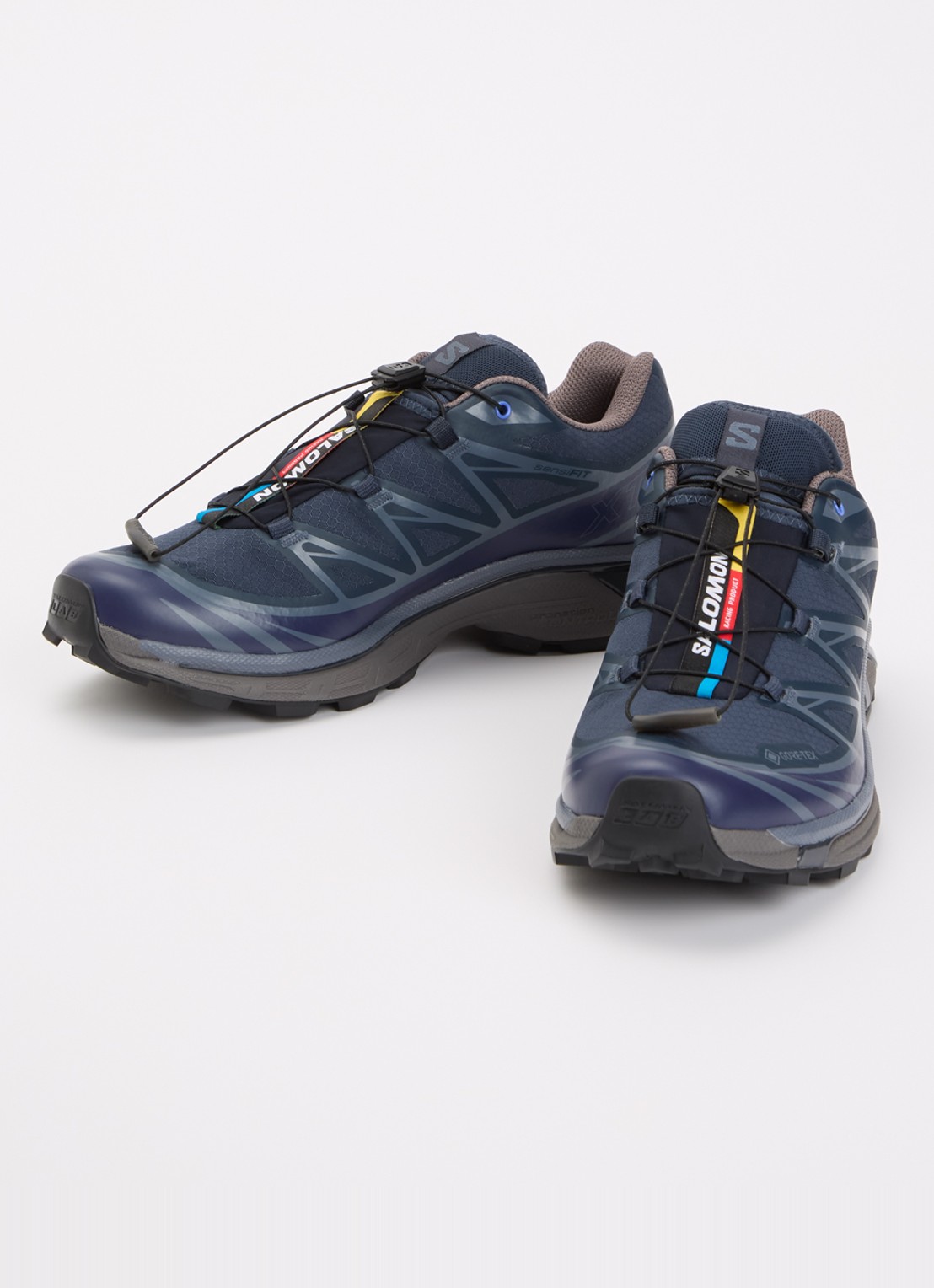 Salomon XT-6 GTX sneaker met mesh details - detail 3 royalblauw