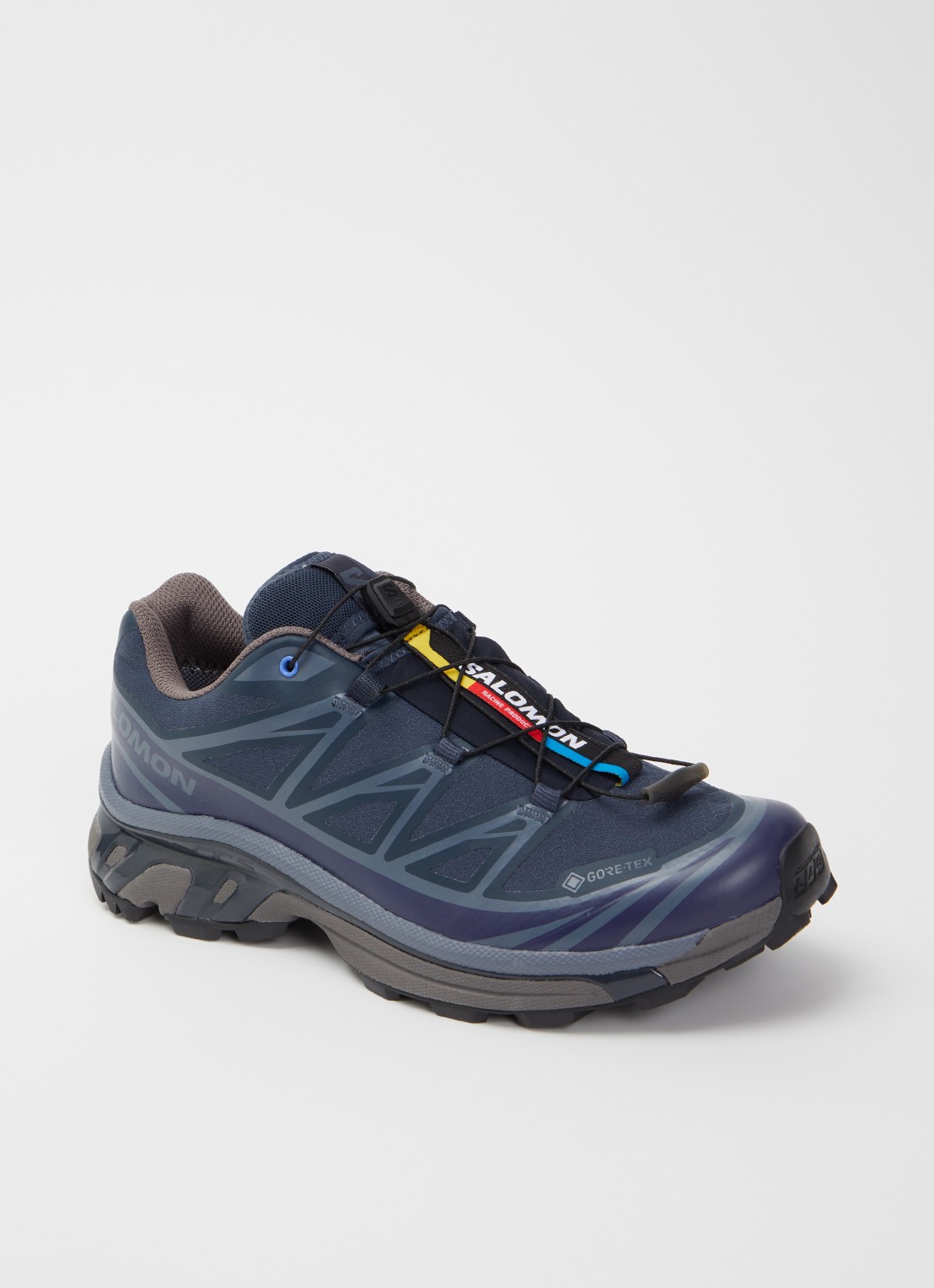 Salomon XT-6 GTX sneaker met mesh details - voorkant royalblauw